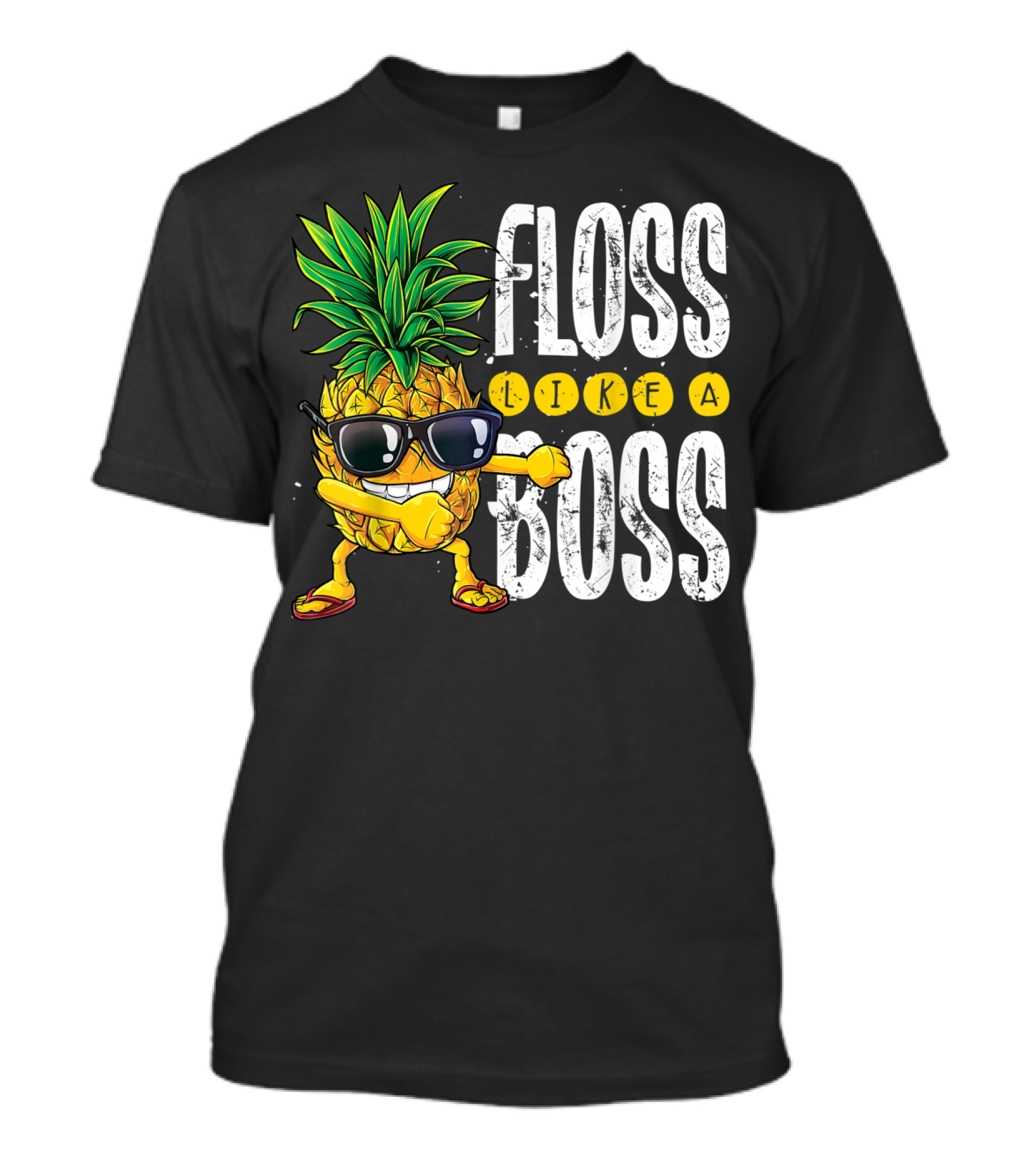Floss Like A Boss Pineapple Sunglasses T-Shirt