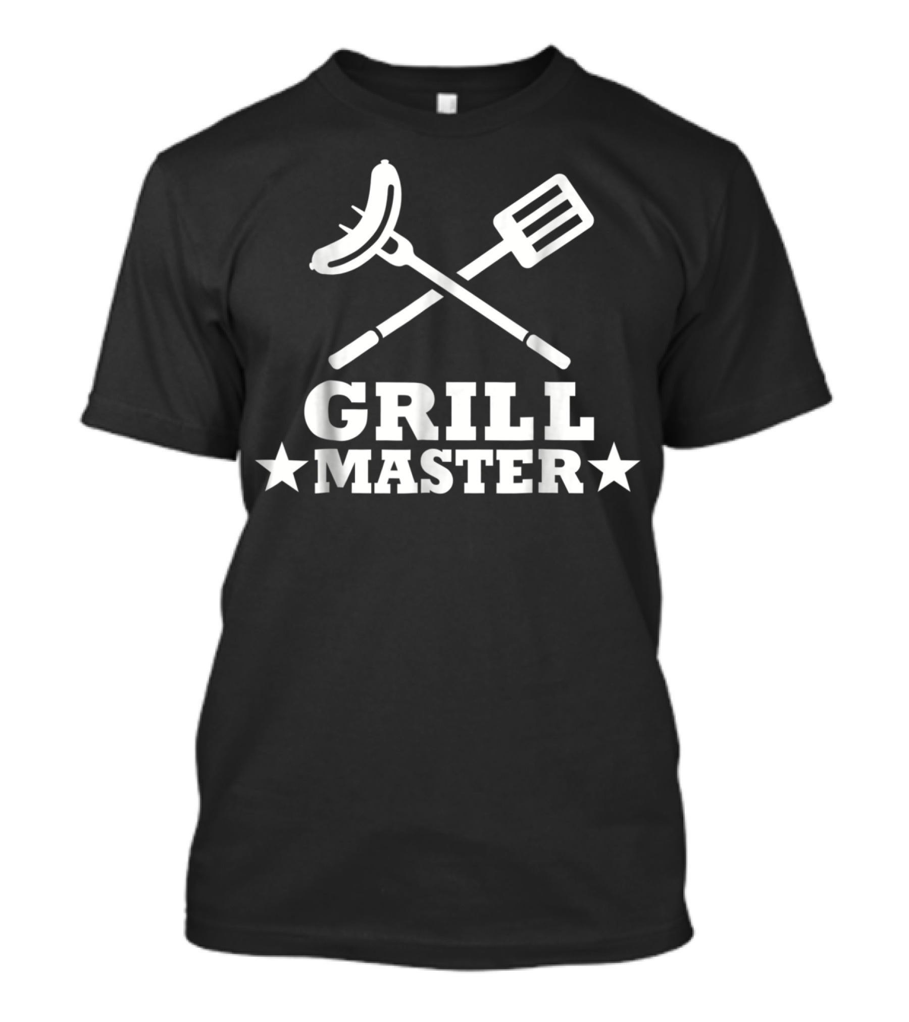 GRILL MASTER Sausage Spatula Stars Cooking Barbecue T-Shirt