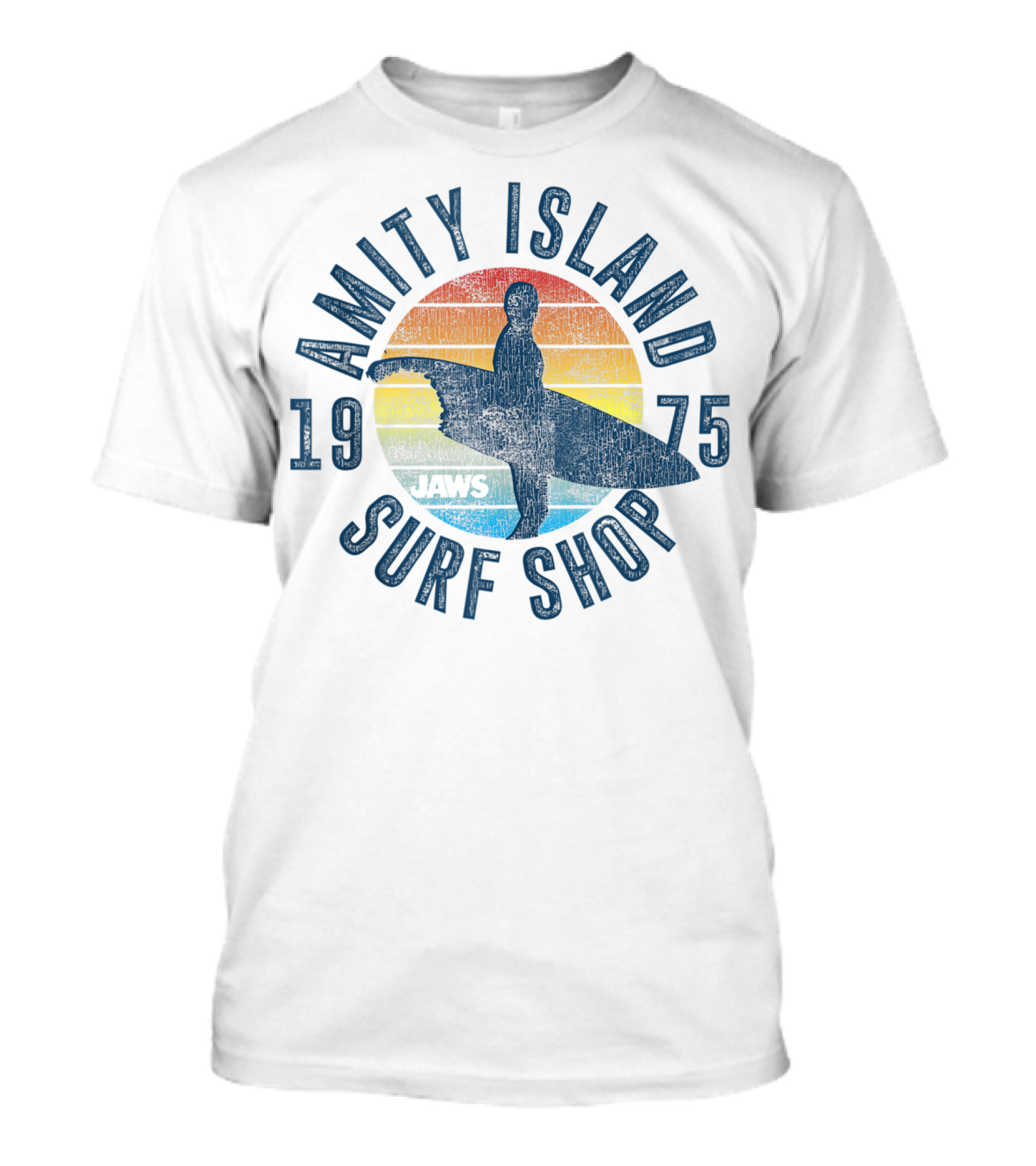 Jaws Amity Island 1975 Surf Shop Retro T-Shirt