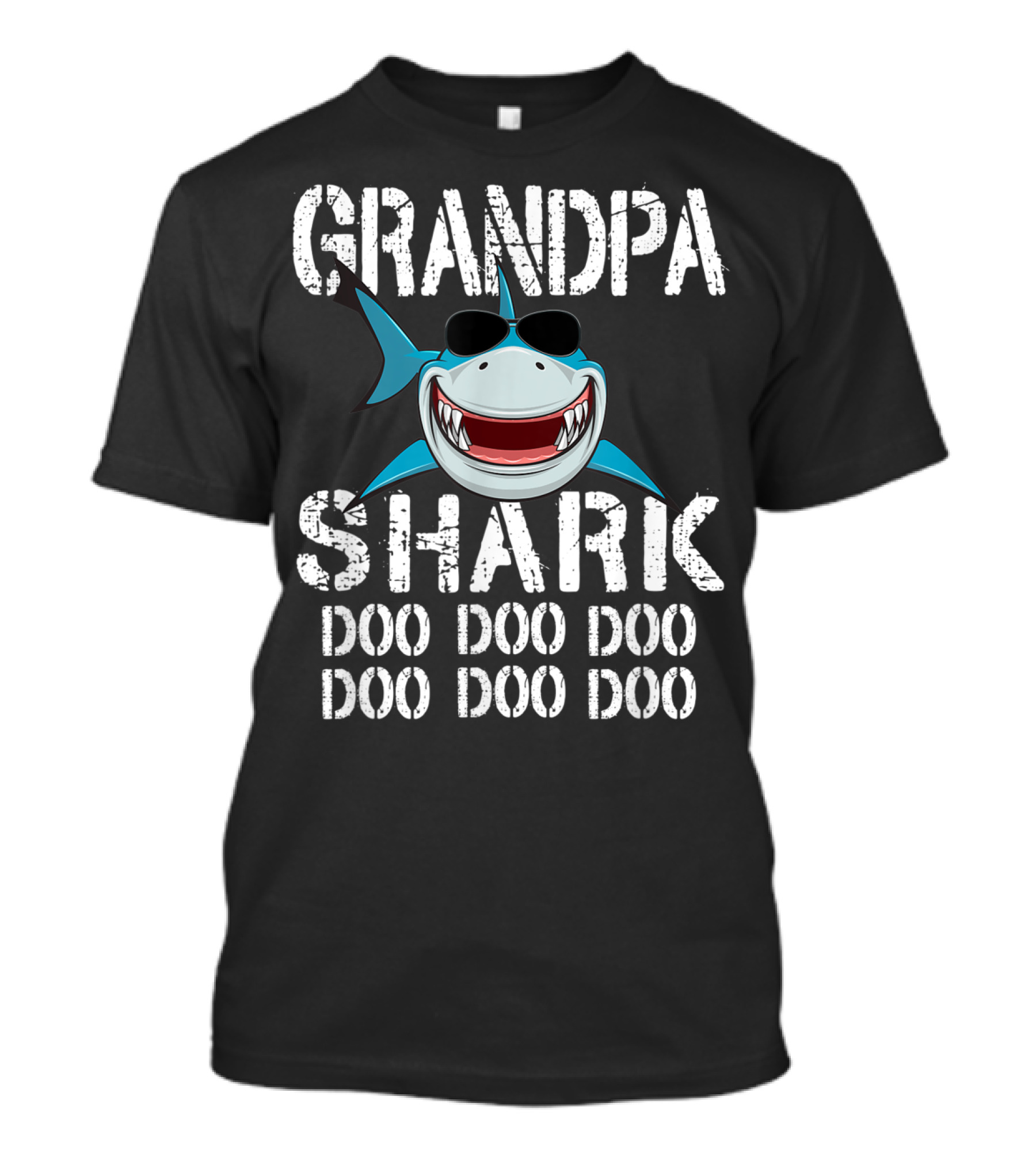 Grandpa Shark Doo Doo Doo Sunglasses Smile Family T-Shirt