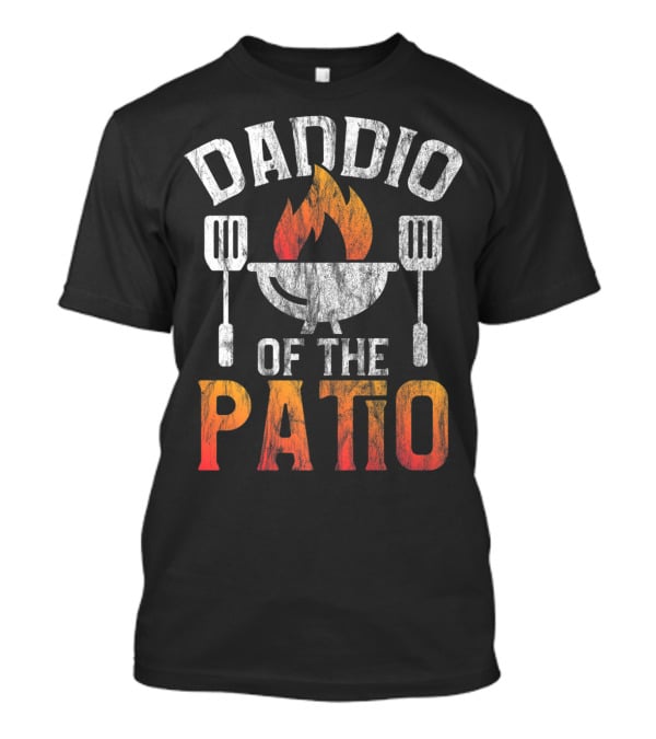 Daddio Of The Patio Grill Spatula Flame Design Savvy Turtle T-Shirt