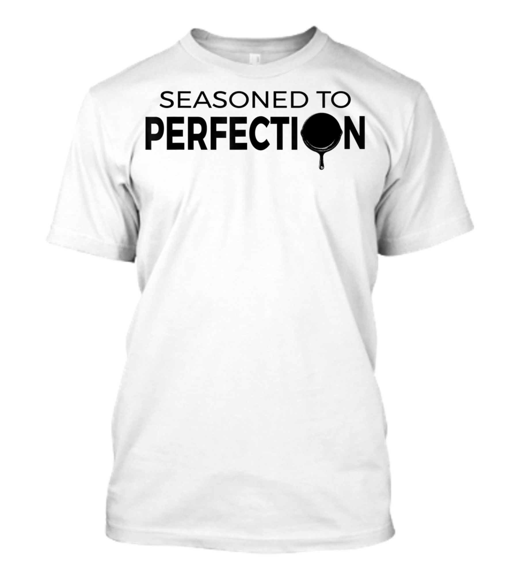 Seasoned To Perfection Cast Iron Skillet Icon Cooking T-Shirt