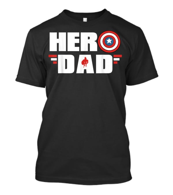 Marvel Father's Day Hero Dad Captain America Shield T-Shirt