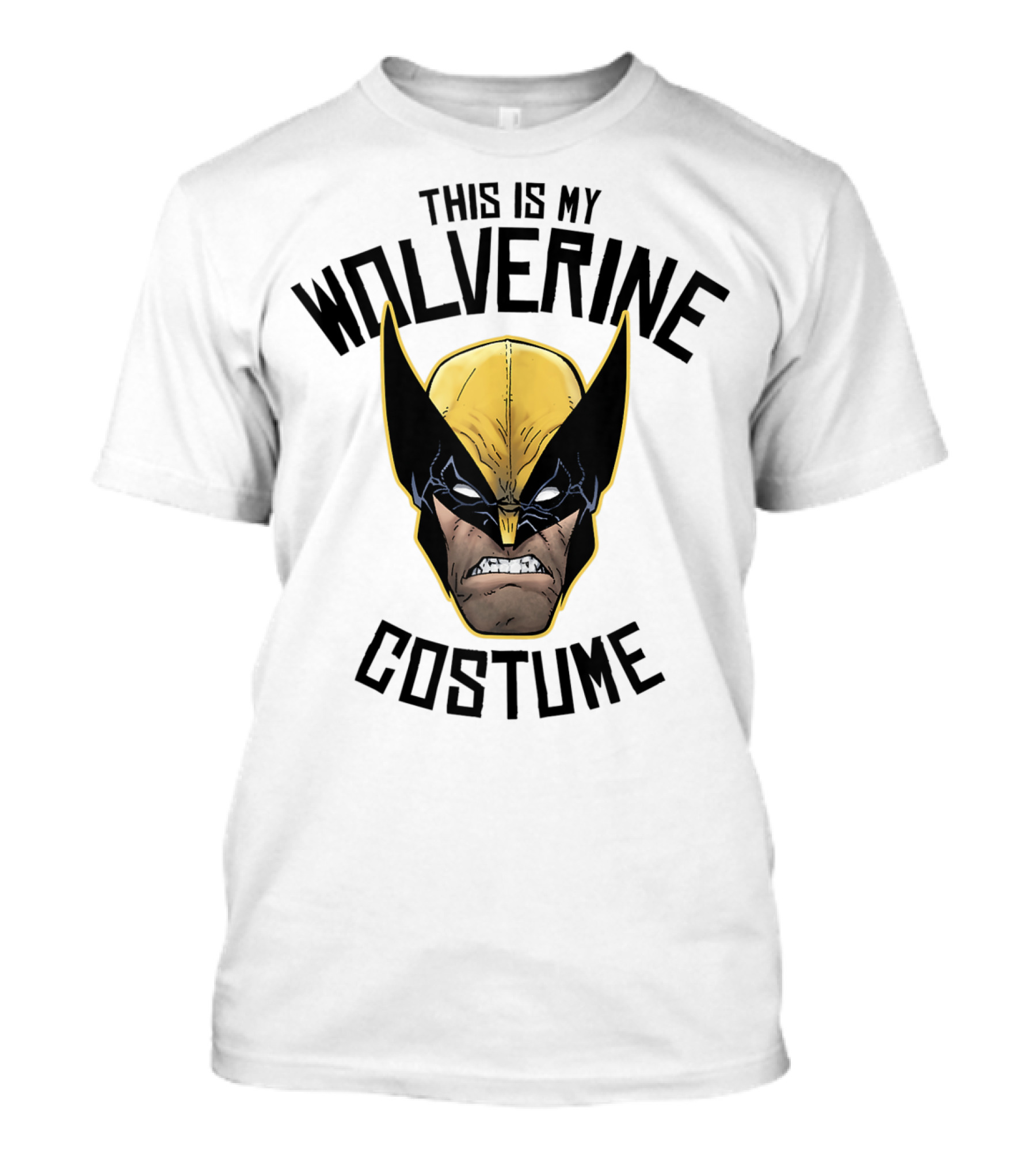 Marvel Wolverine This Is My Costume Head Shot T-Shirt