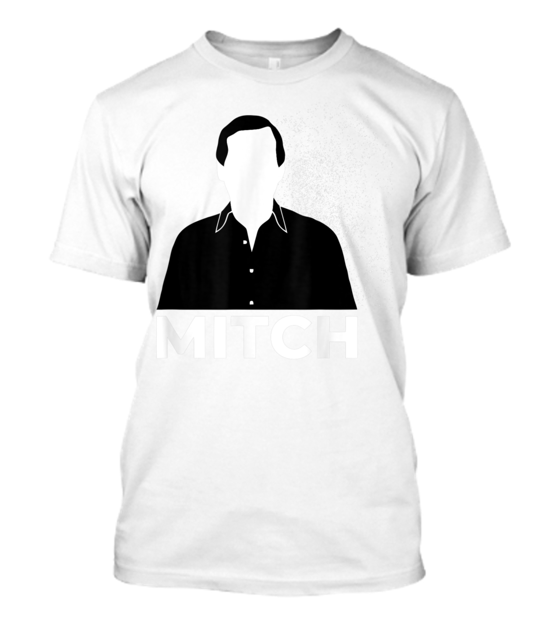 Mitch Faceless Silhouette With Exploding Background T-Shirt