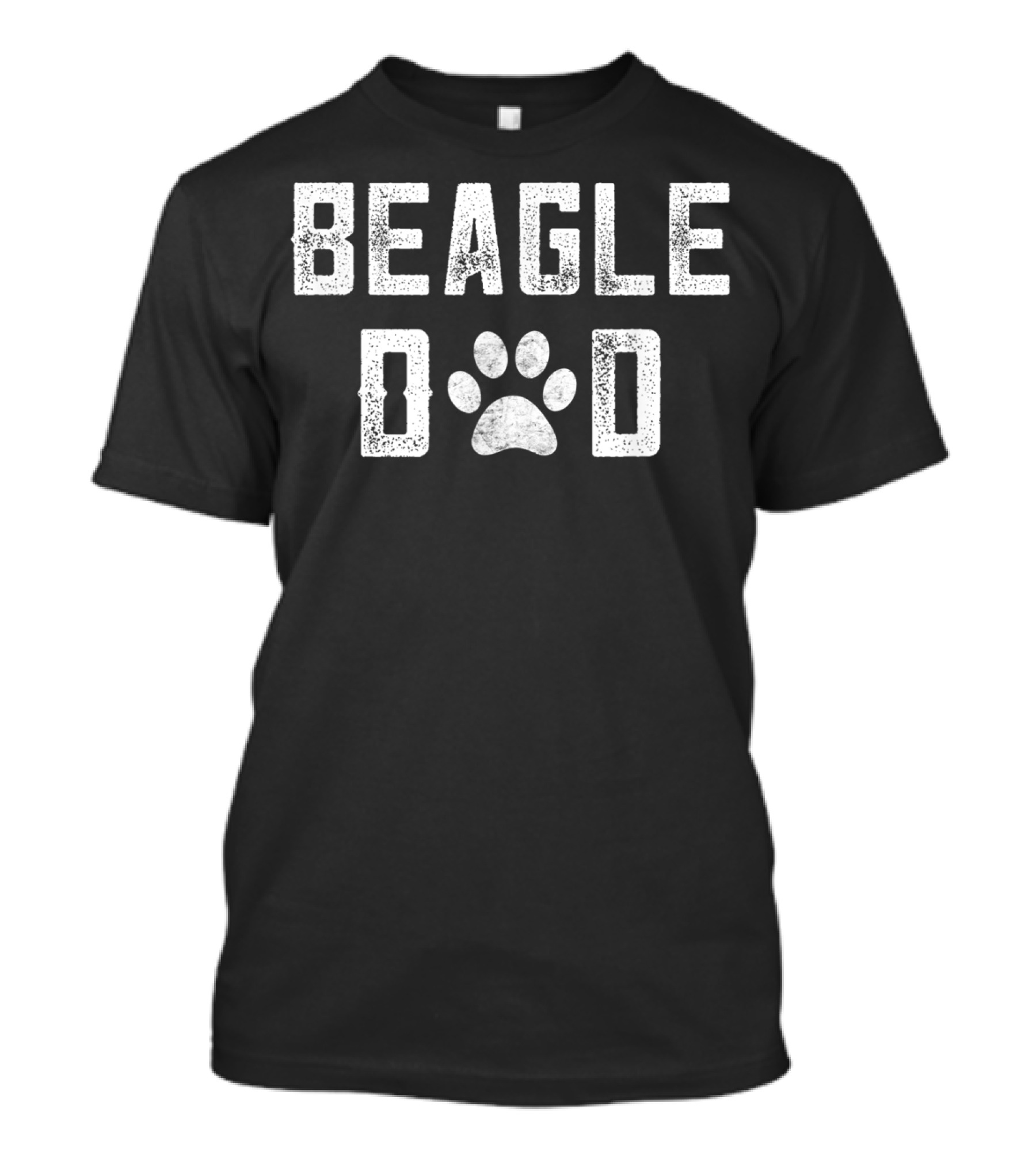 Beagle Dad Dog Dad Beagle Lover Paw Prints T-Shirt