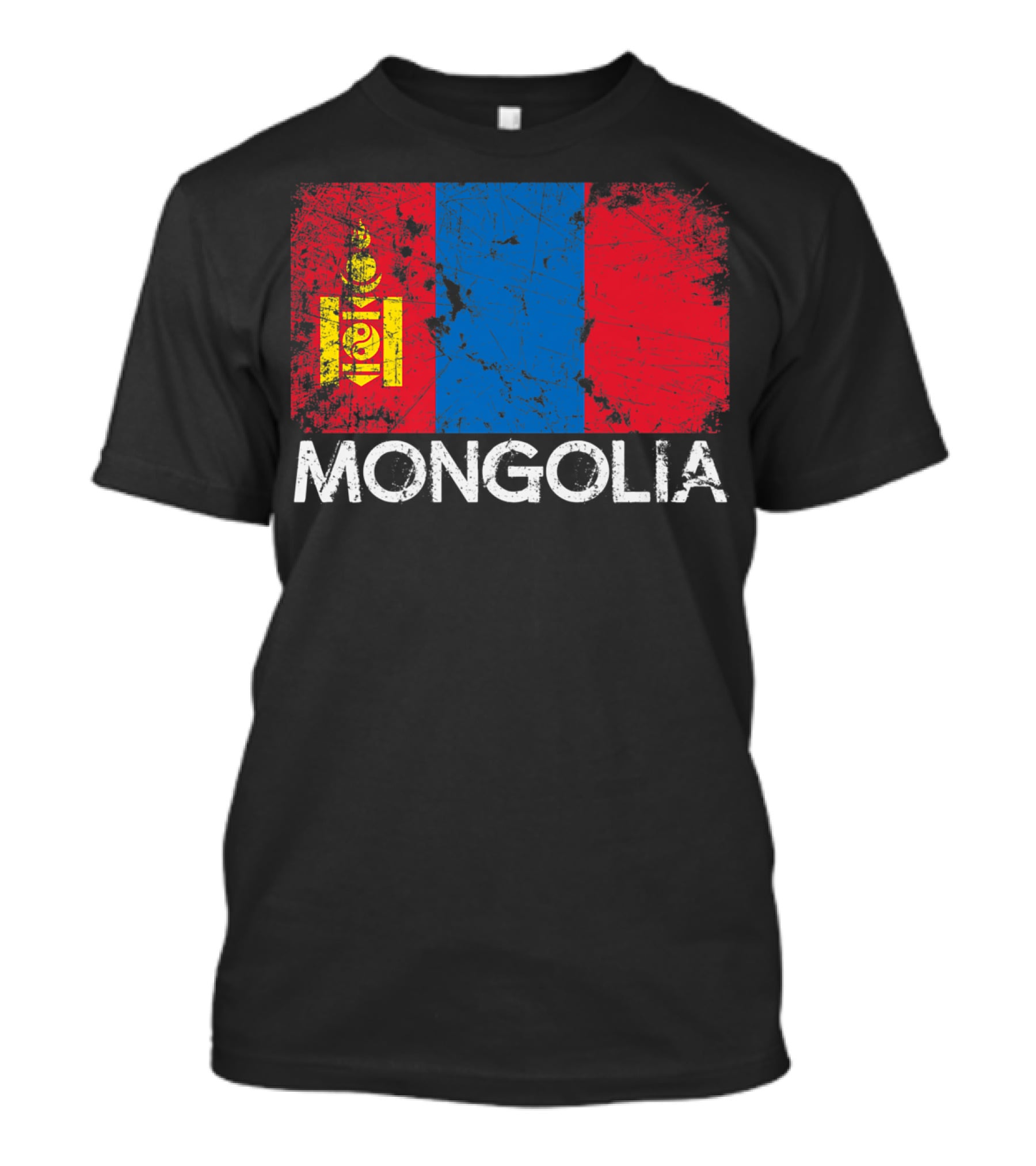 Mongolian Flag Vintage Mongolia T-Shirt