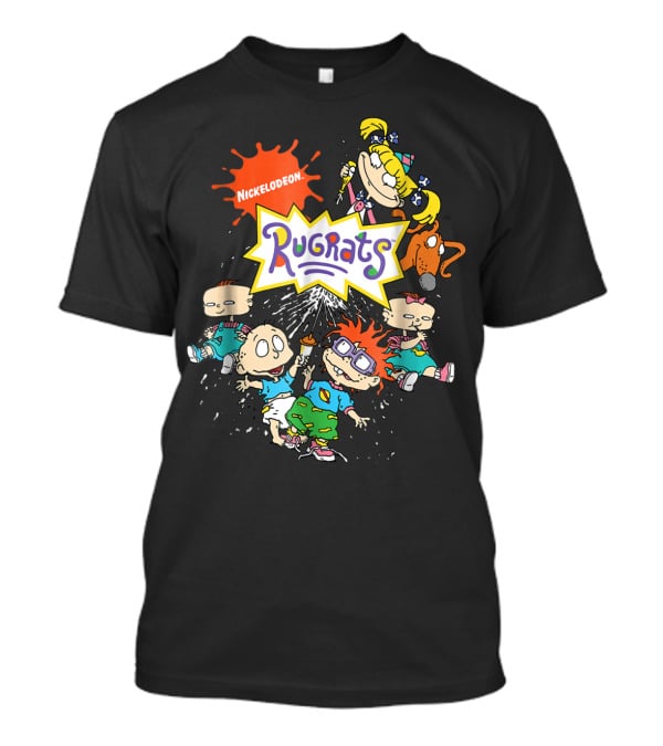 Nickelodeon Rugrats Cartoon Characters Full Group Splash T-Shirt
