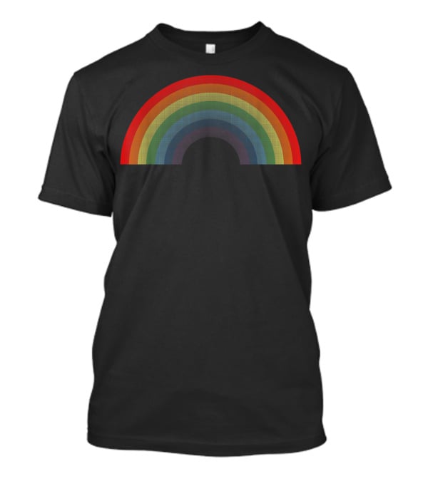Rainbow Vintage 80's Style Gay Pride Retro Arch T-Shirt
