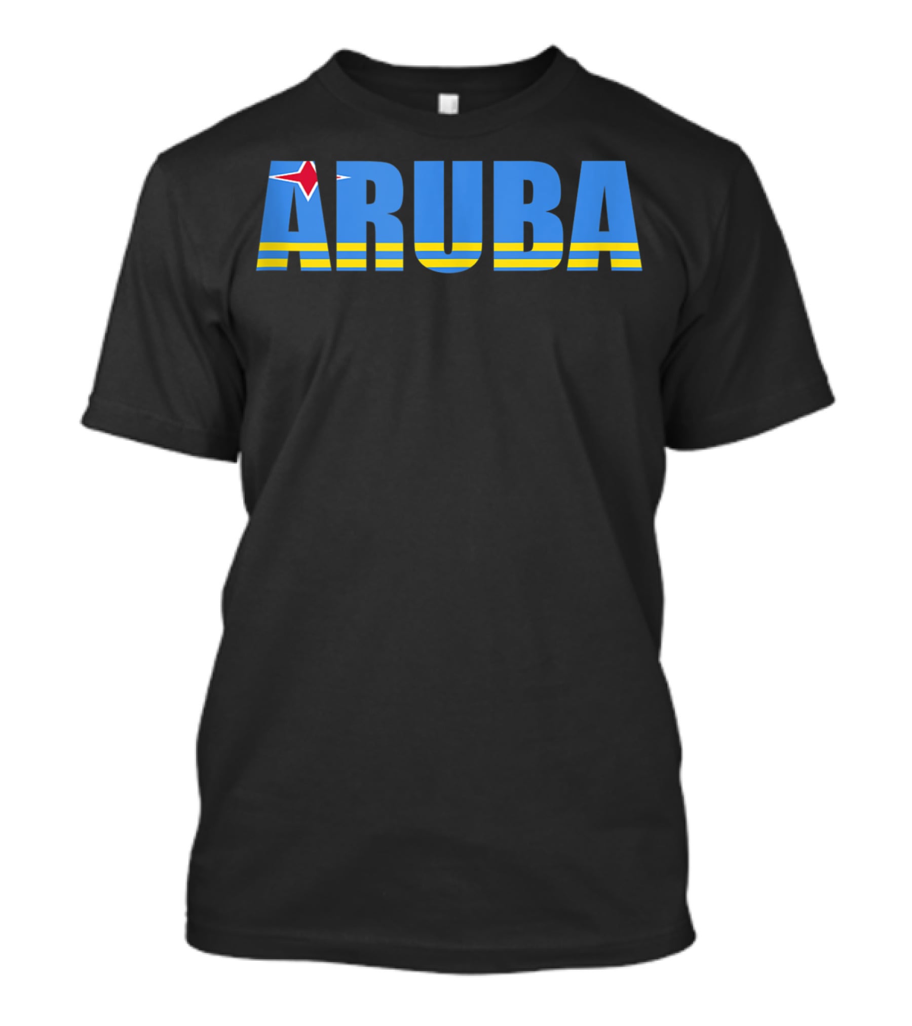 Aruba Flag Caribbean Vacation Travel Beach T-Shirt