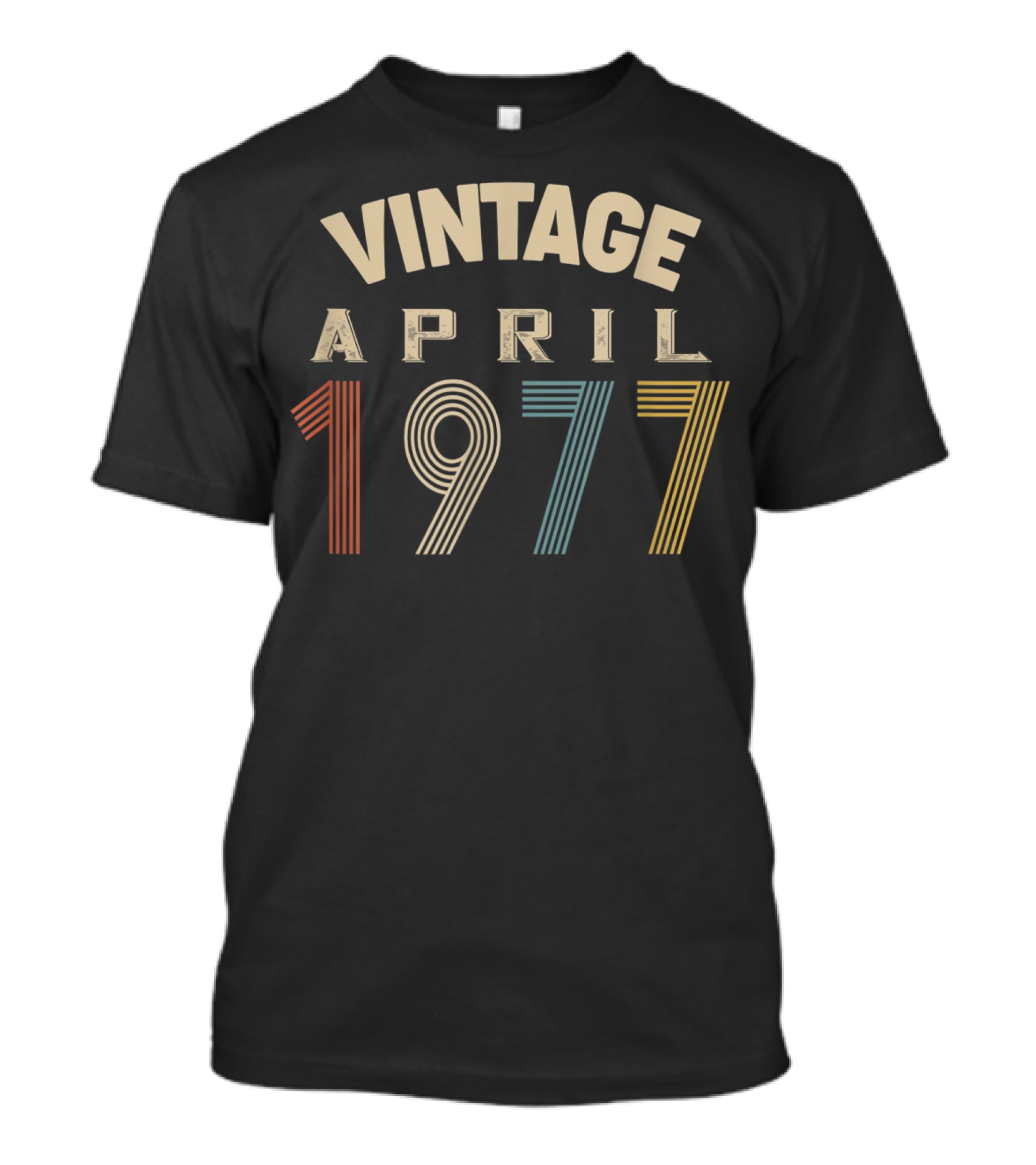 Vintage April 1977 Retro Birthday T-Shirt