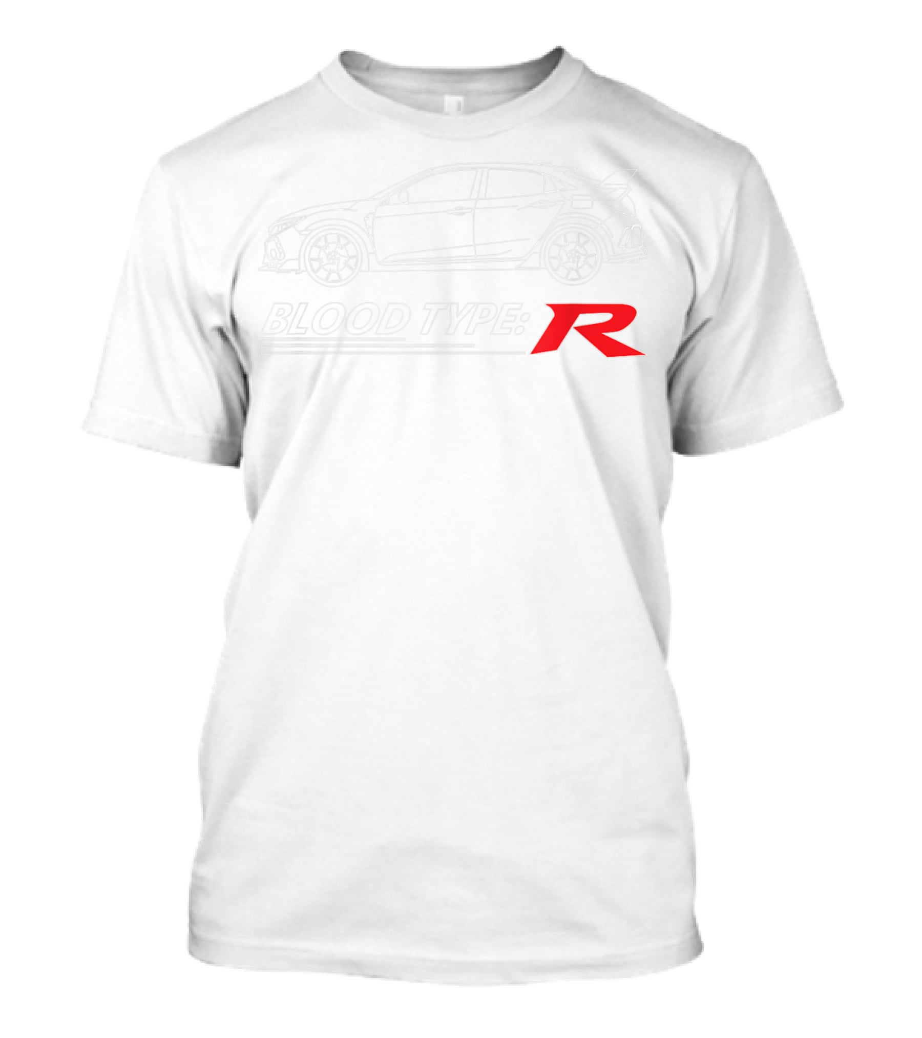 Blood Type R Sports Car Line T-Shirt