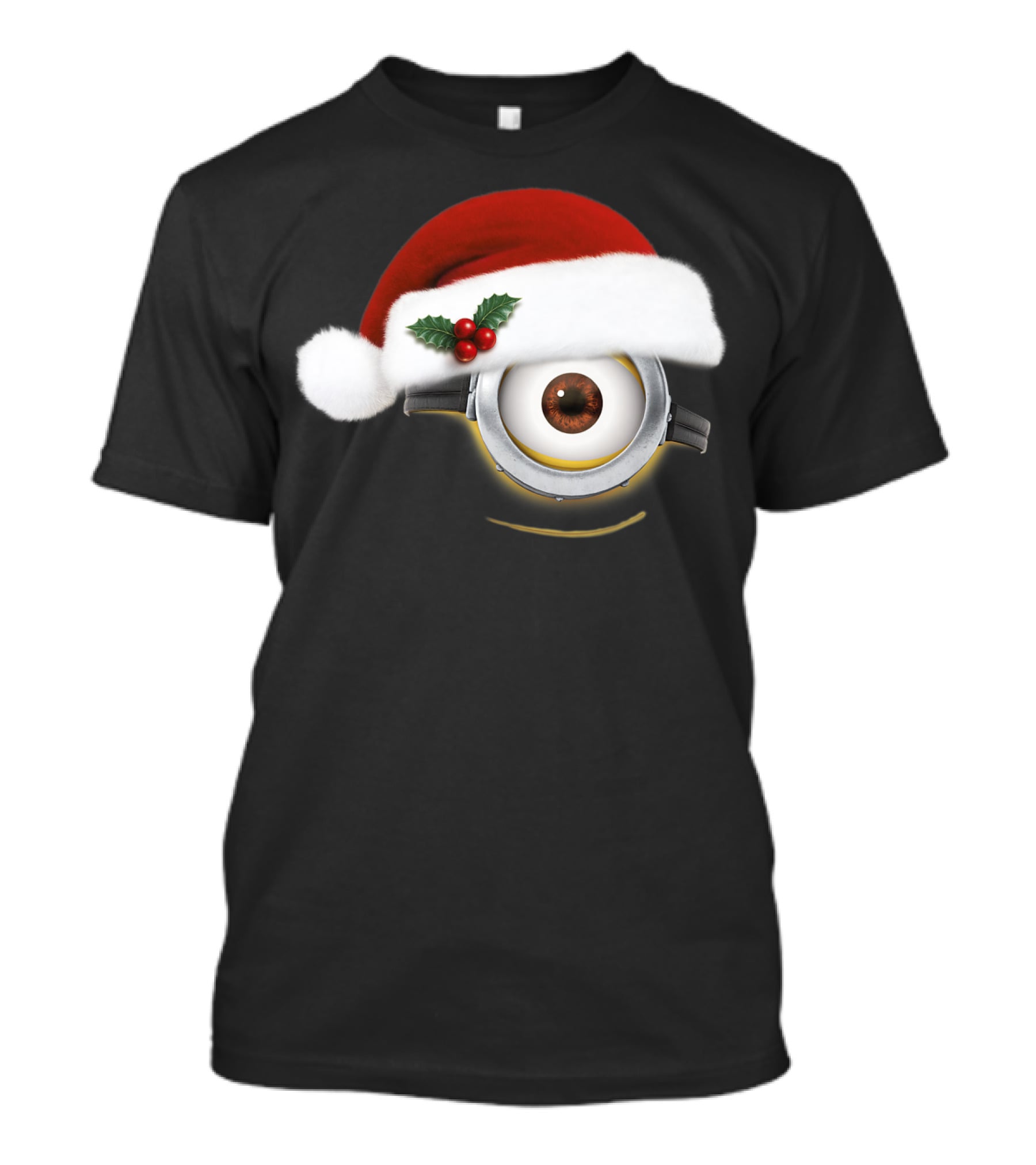 Despicable Me Minions Christmas Santa Hat Holiday T-Shirt
