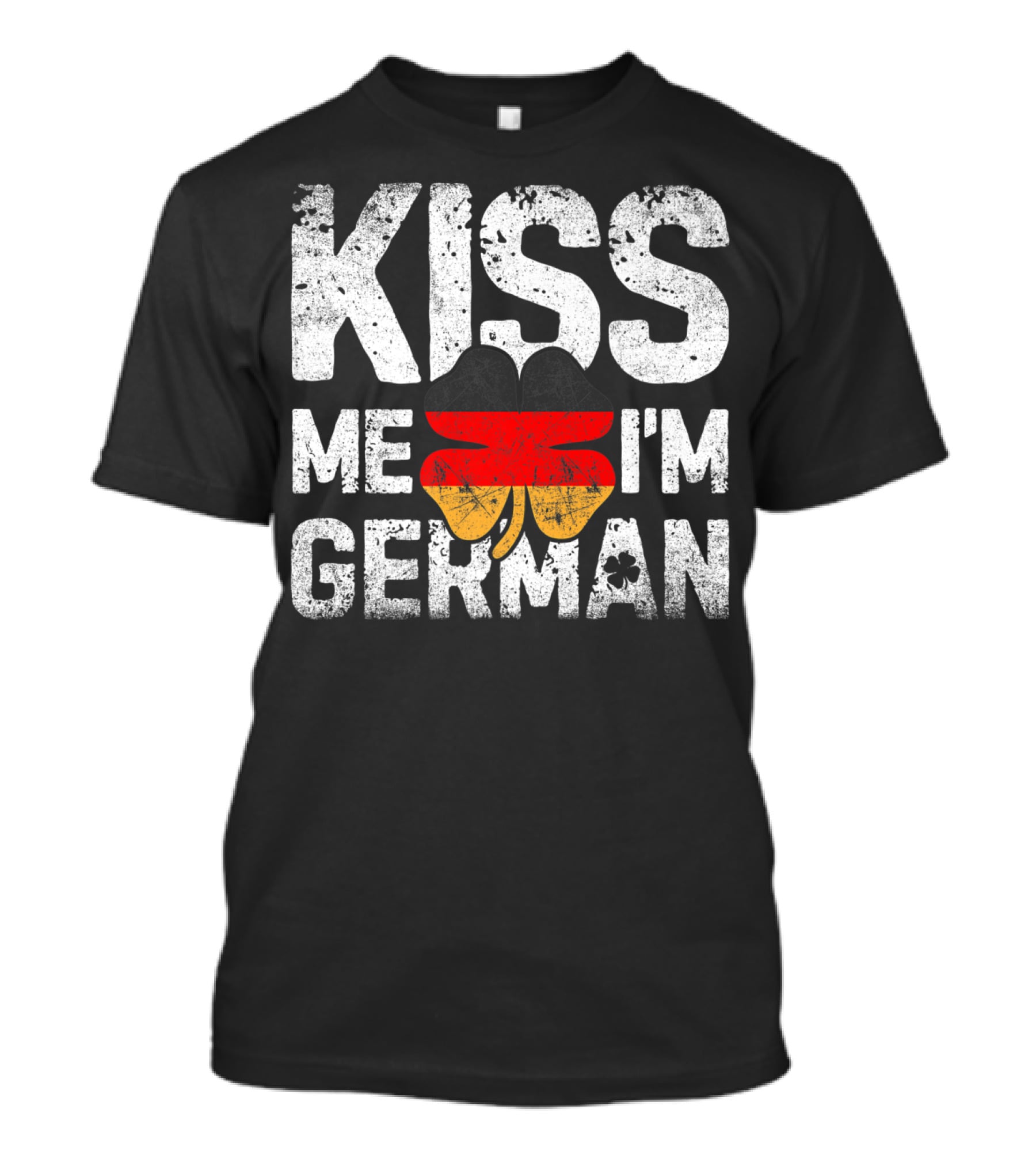 Kiss Me I'm German Germany St Patricks Day Shamrock T-Shirt