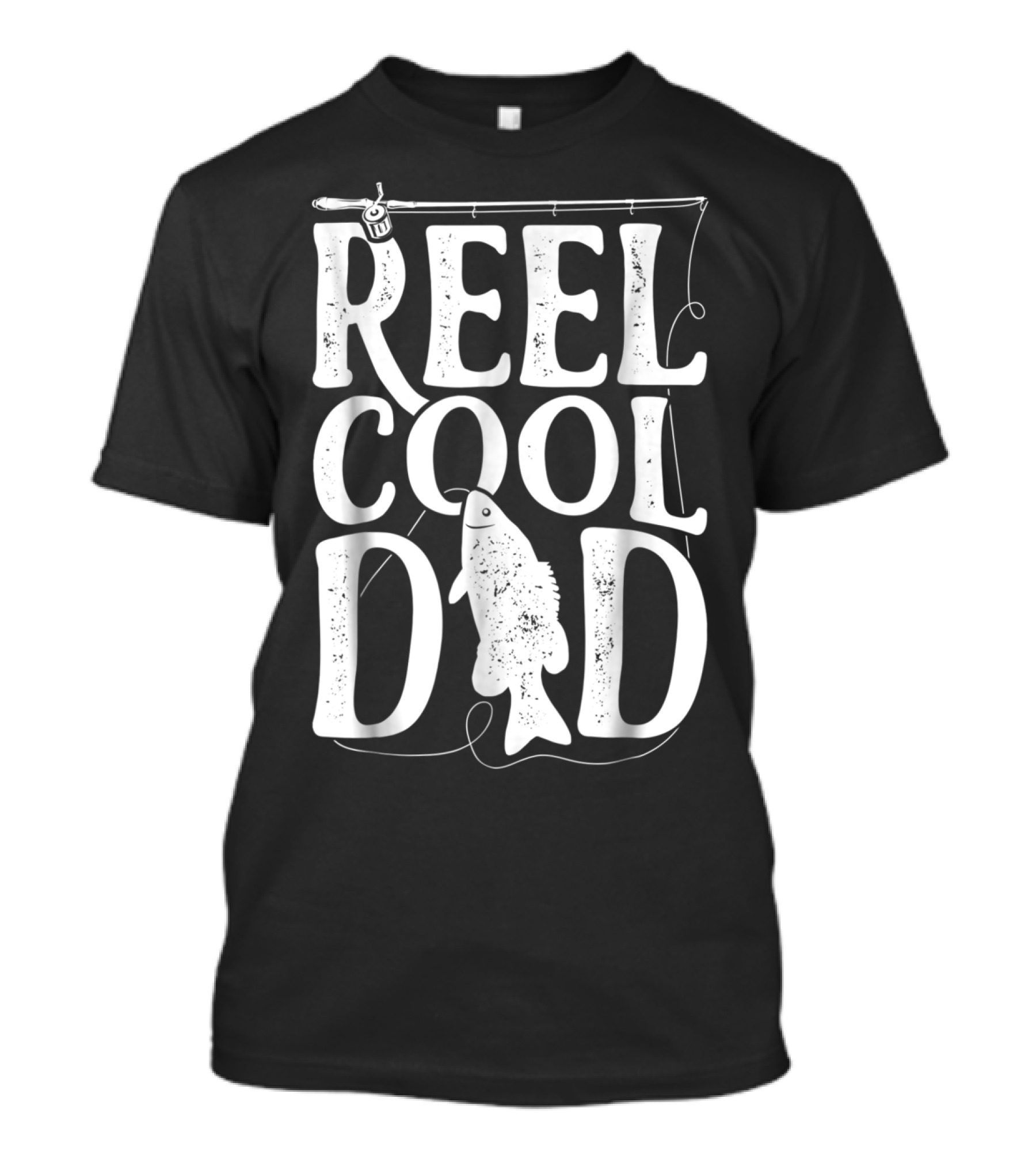 Reel Cool Dad Fishing Theme Dads Daddy T-Shirt