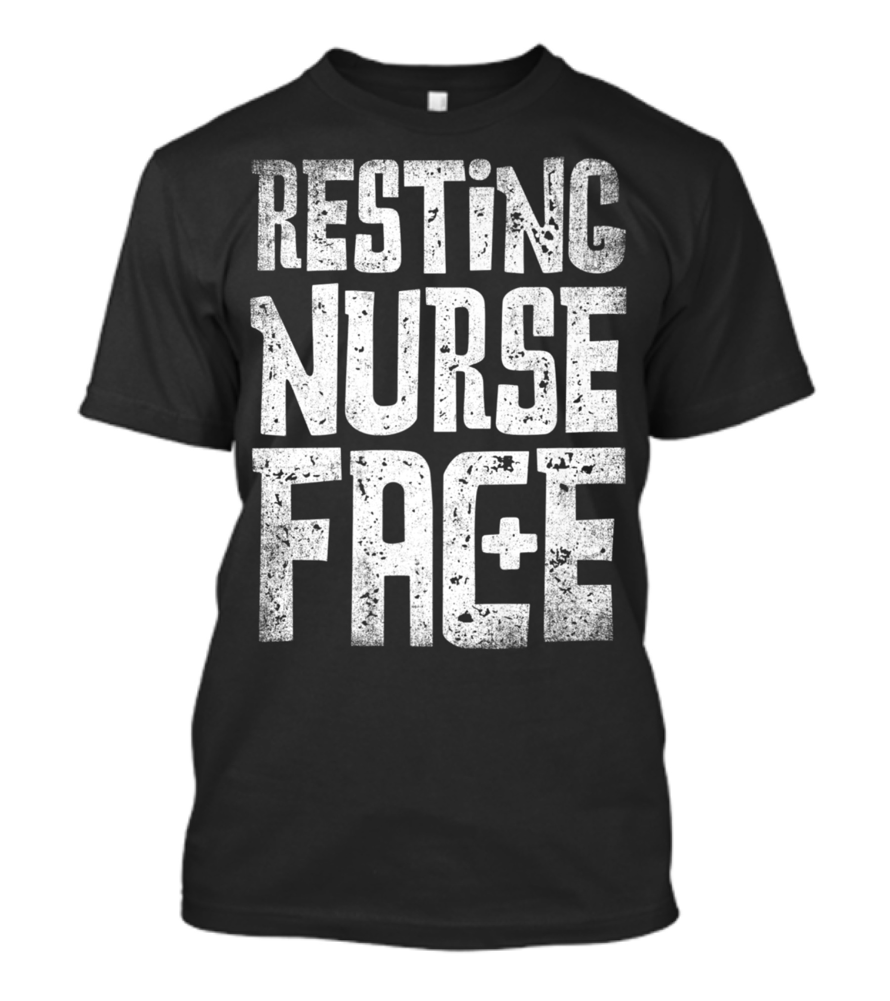 Resting Nurse Face Women Funny Nursing Nurses Plus T-Shirt