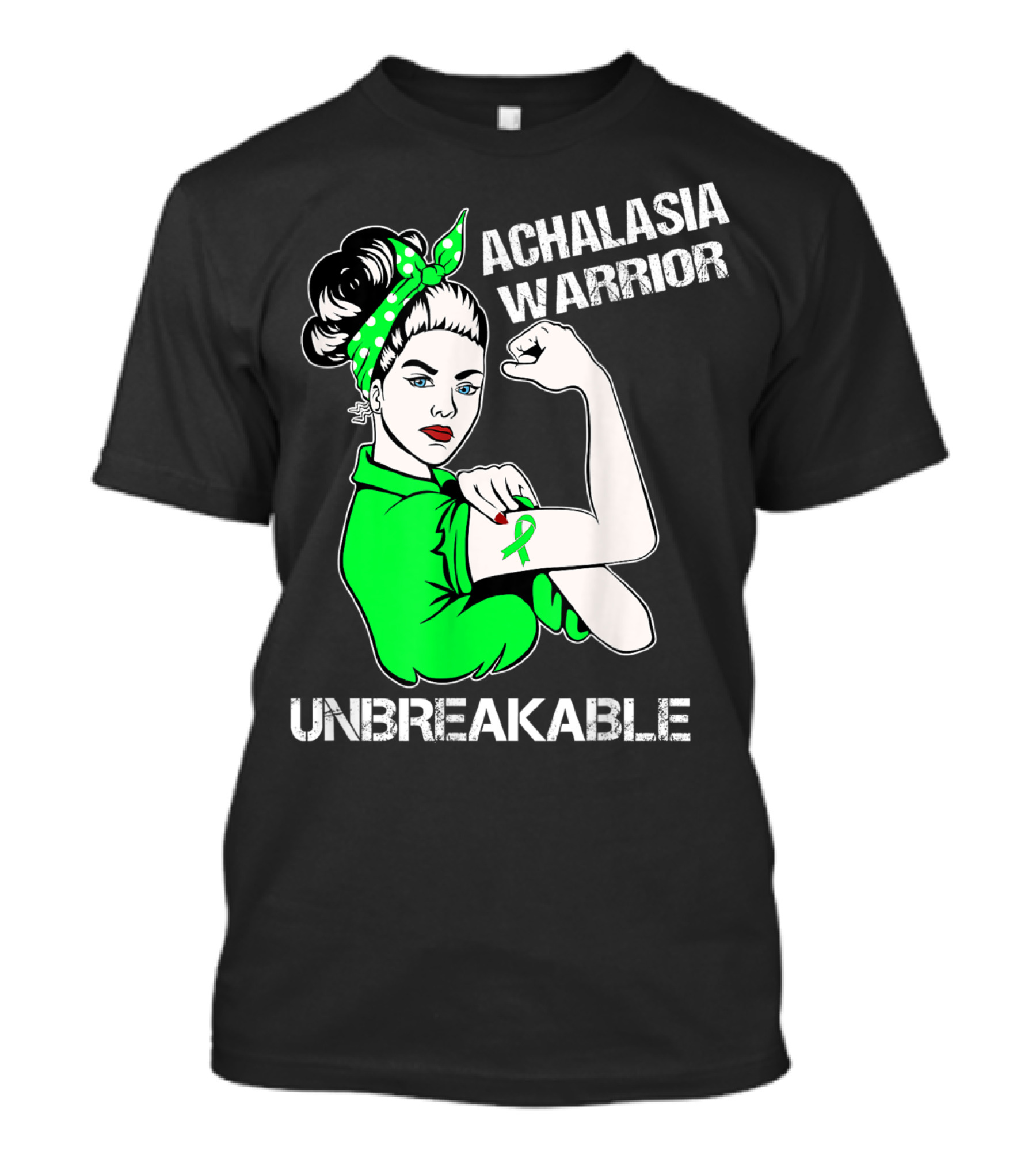 Achalasia Warrior Unbreakable Strong Woman Rosie T-Shirt