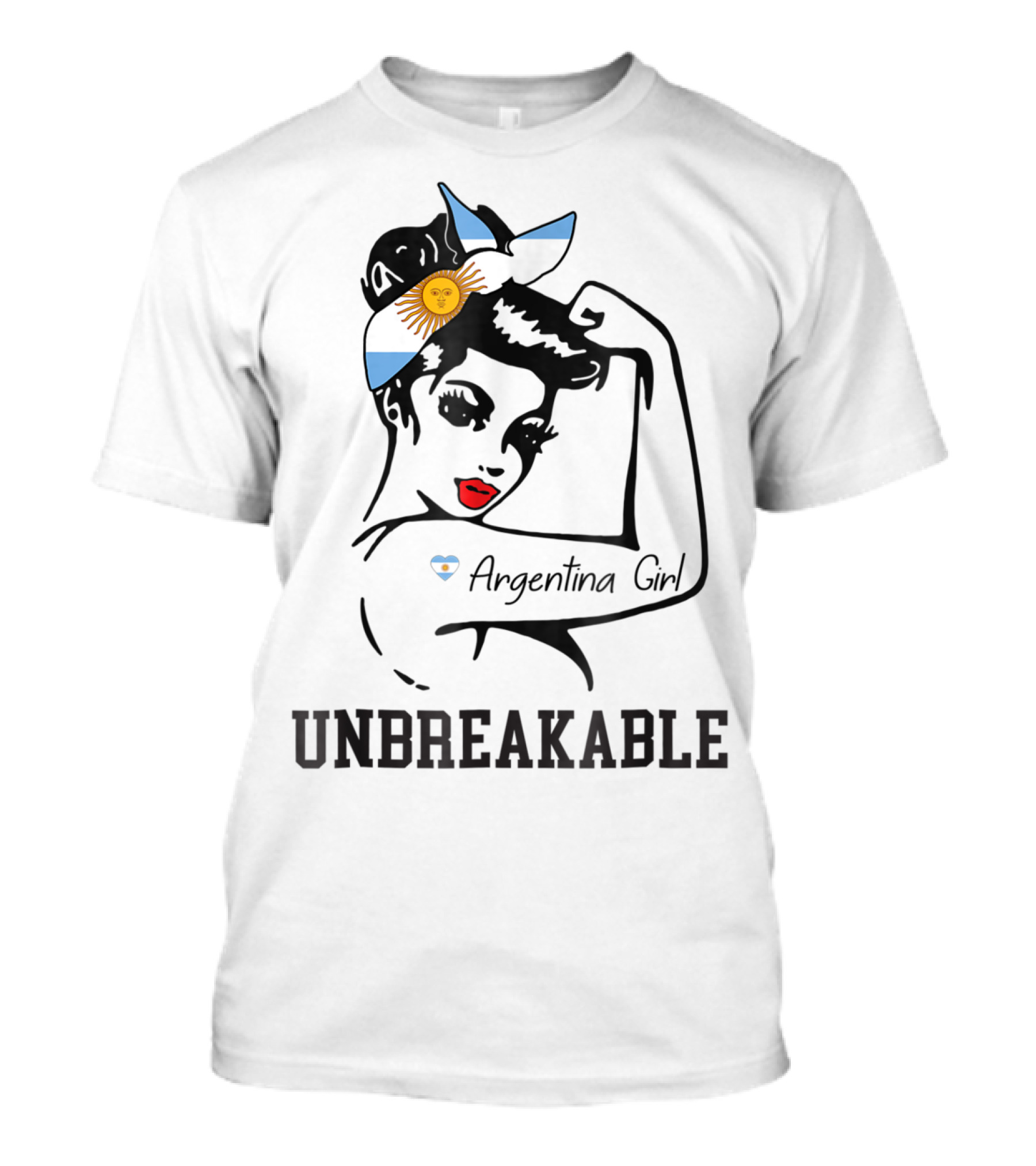 Argentina Girl Unbreakable Strong Iconic Pose T-Shirt