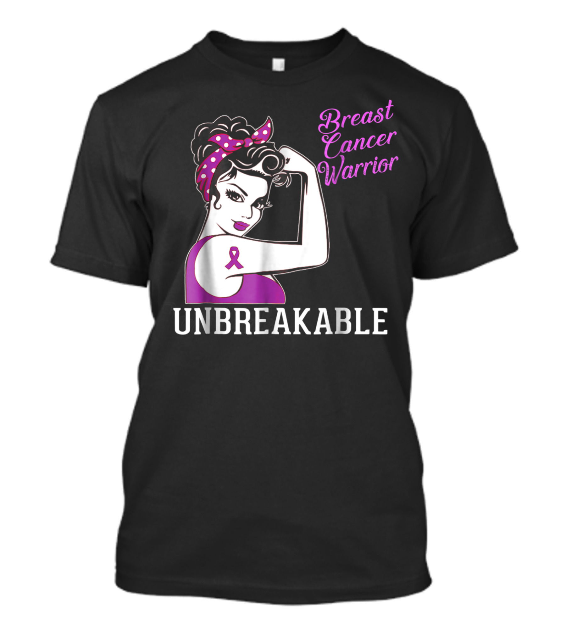 Breast Cancer Warrior Unbreakable T-Shirt
