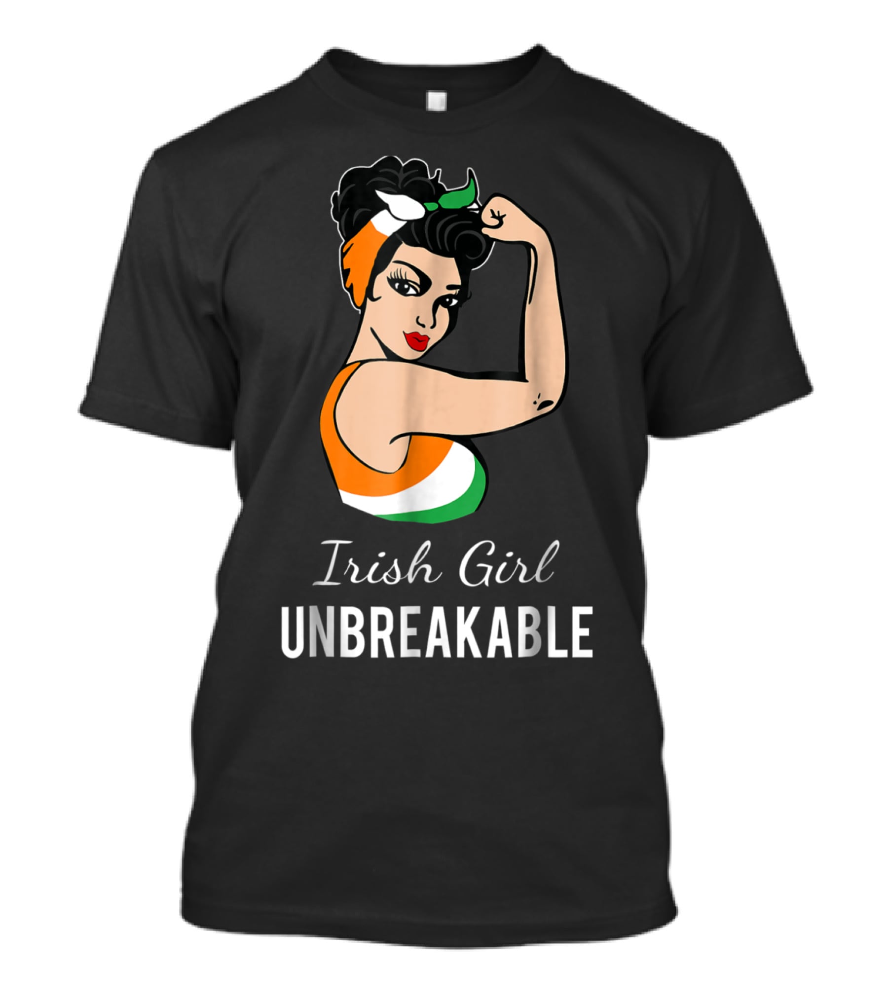 Irish Girl Unbreakable Strong Woman Empowerment T-Shirt