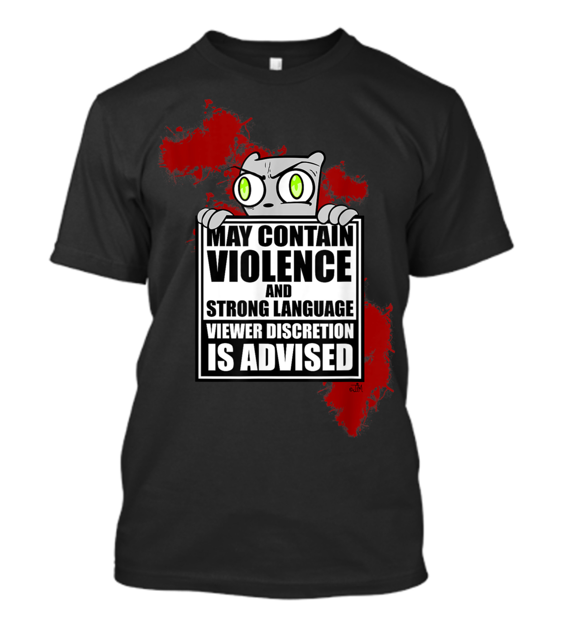 May Contain Violence Strong Language Viewer Discretion Is Advised Foamy The Squirrel T-Shirt