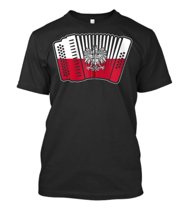 Polish Flag Eagle Accordion Polska T-Shirt