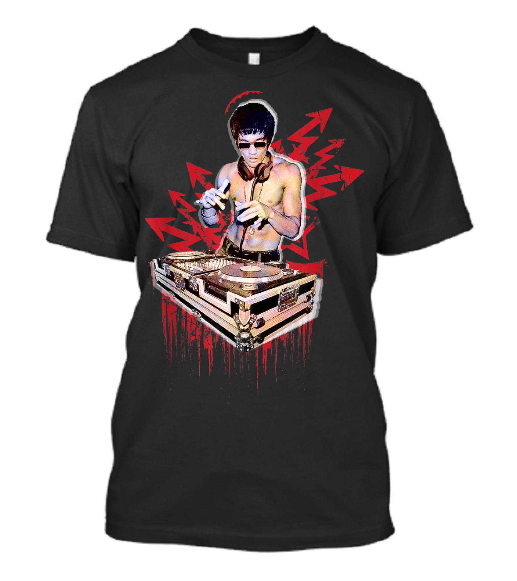 Psycho Bruce Martial Arts DJ Music Lover T-Shirt