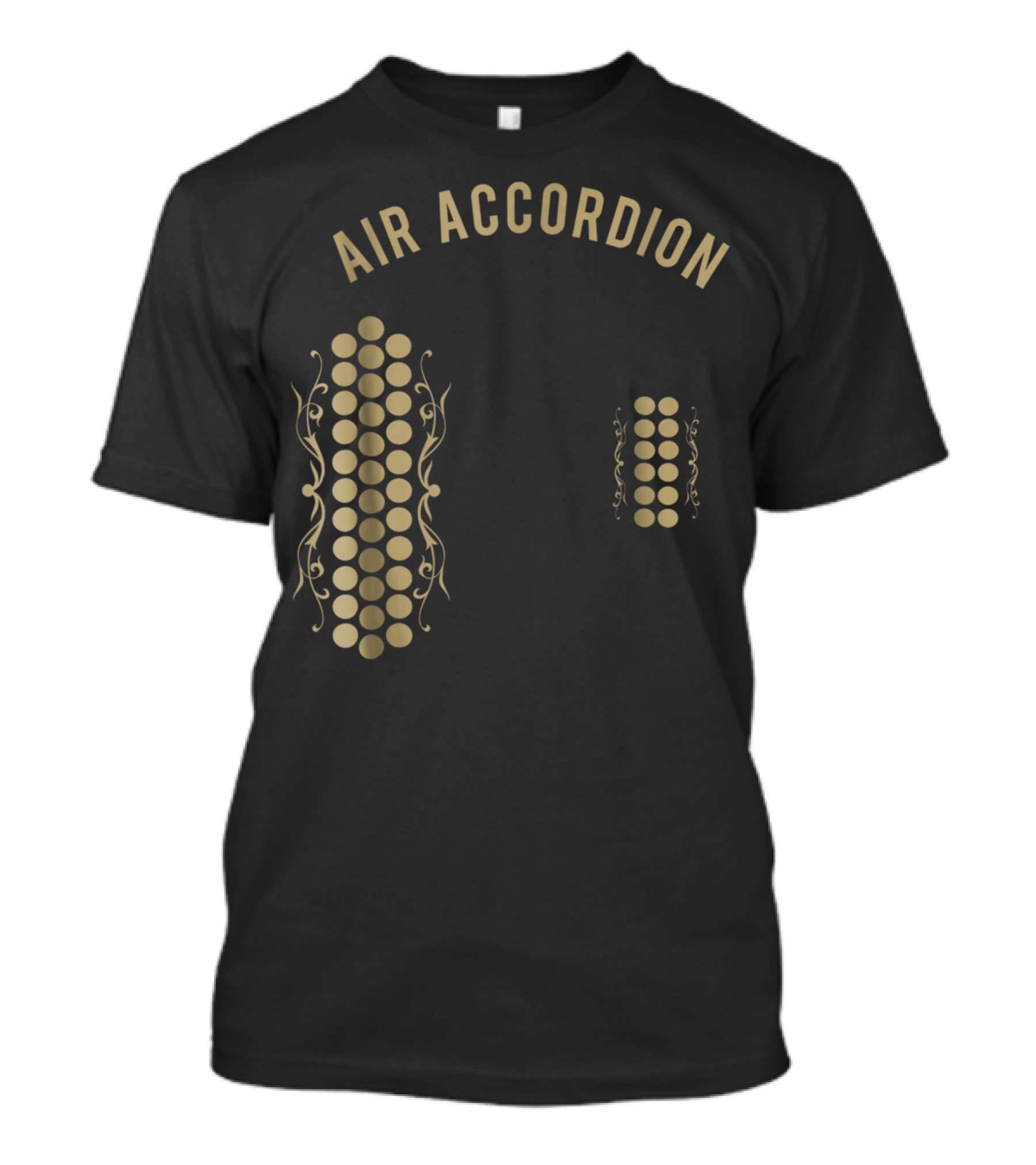 Air Accordion Original Musical Circles T-Shirt