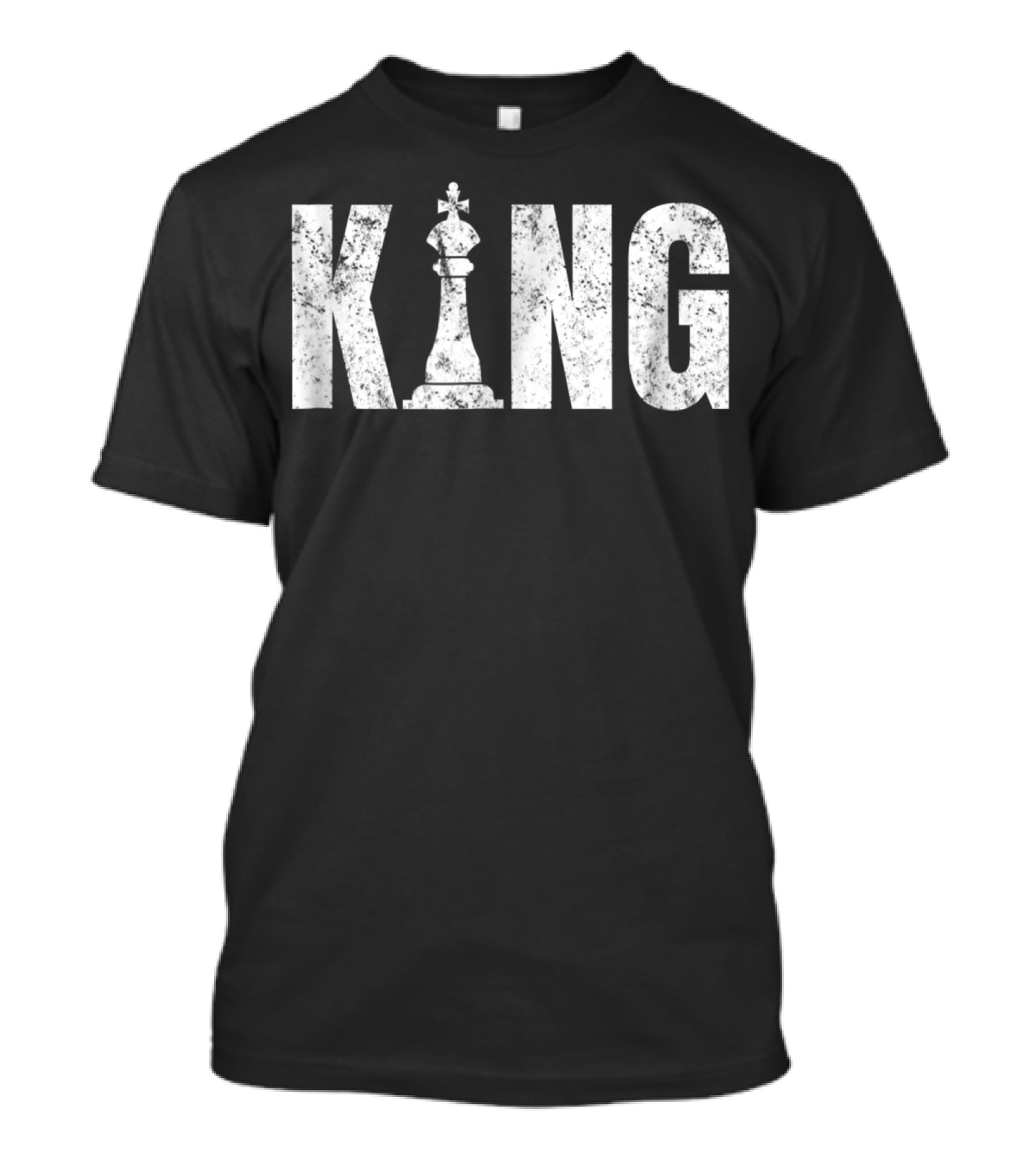King Chess Piece Distressed Vintage Chess Player T-Shirt