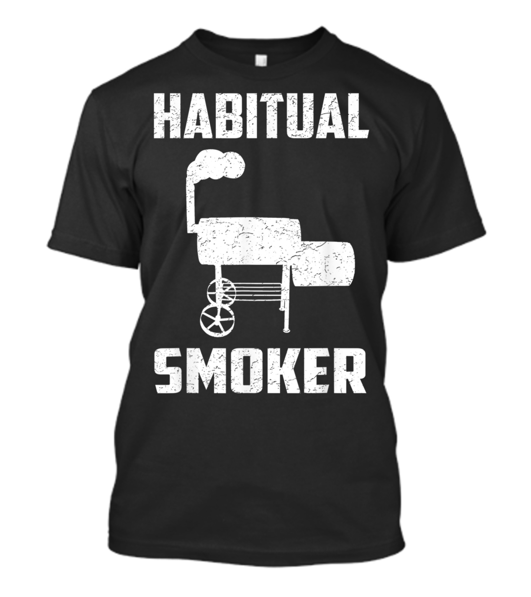 Habitual Smoker BBQ Funny Smoked Meat Barbeque T-Shirt