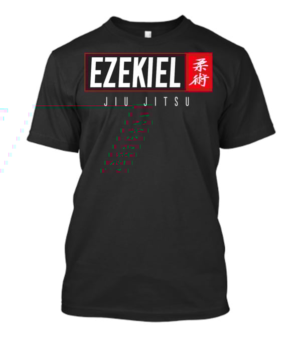 Ezekiel Jiu Jitsu BJJ Brazilian Jujitsu Kanji Martial Arts T-Shirt