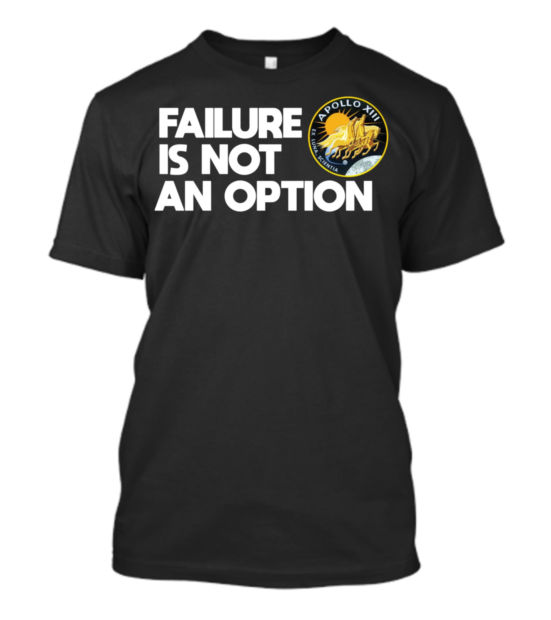 FAILURE IS NOT AN OPTION NASA Apollo XIII Emblem T-Shirt