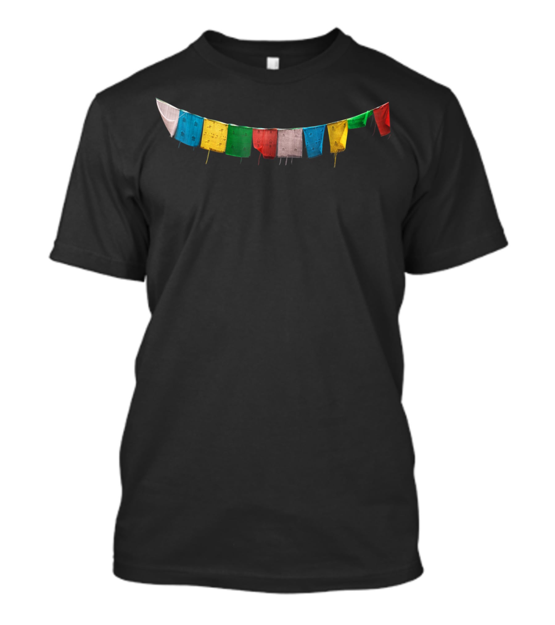 Chakra Free Tibet Prayer Flags T-Shirt
