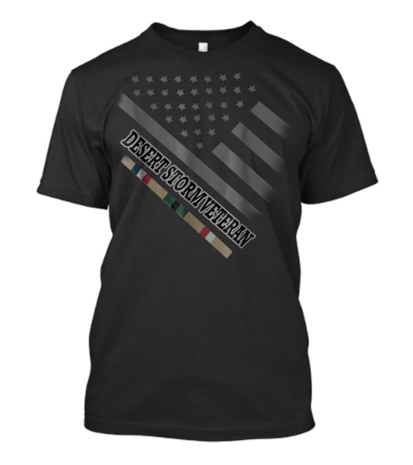 Desert Storm Veteran American Flag And Service T-Shirt