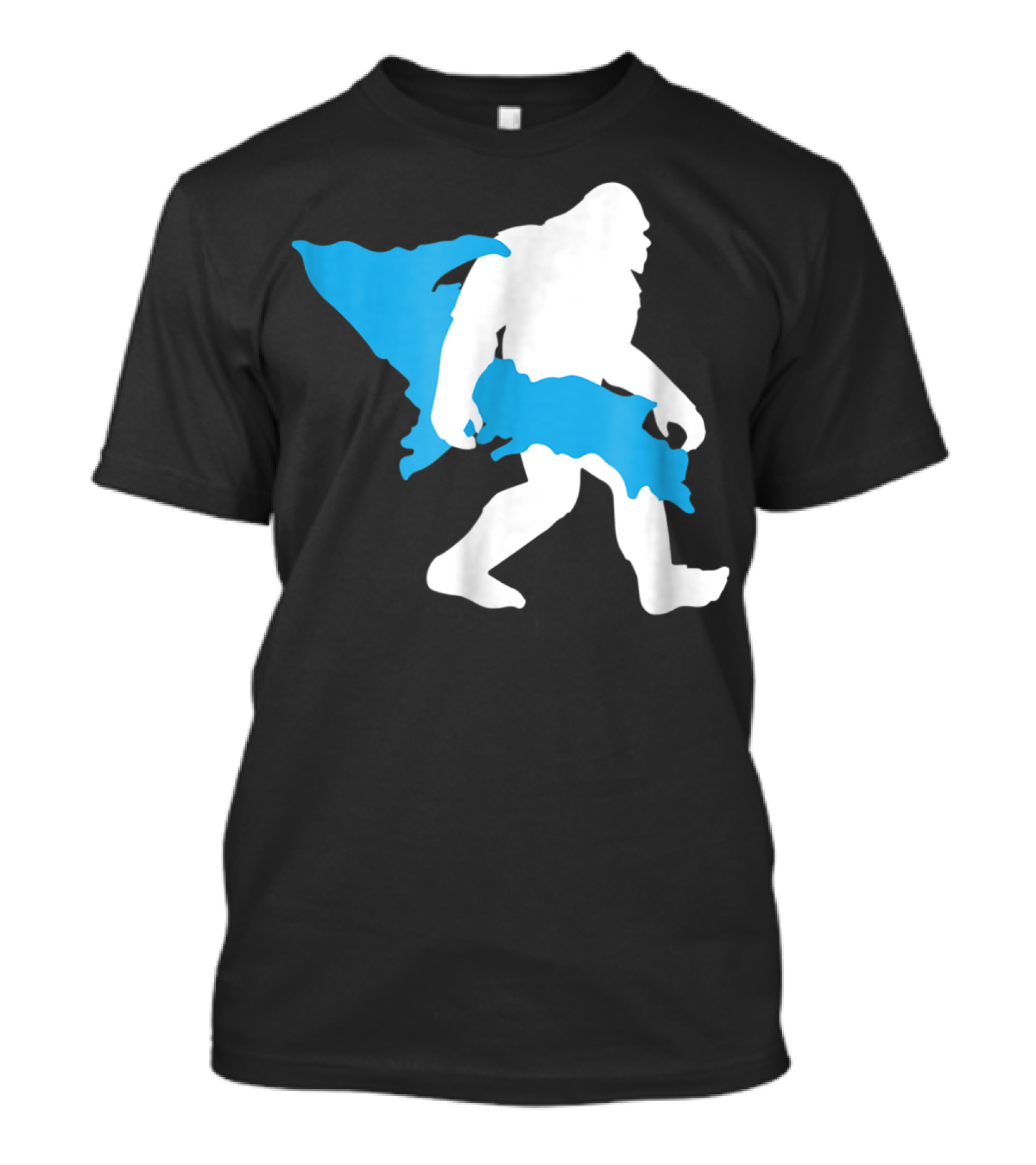 Bigfoot Upper Peninsula Funny Sasquatch UP Michigan Map T-Shirt