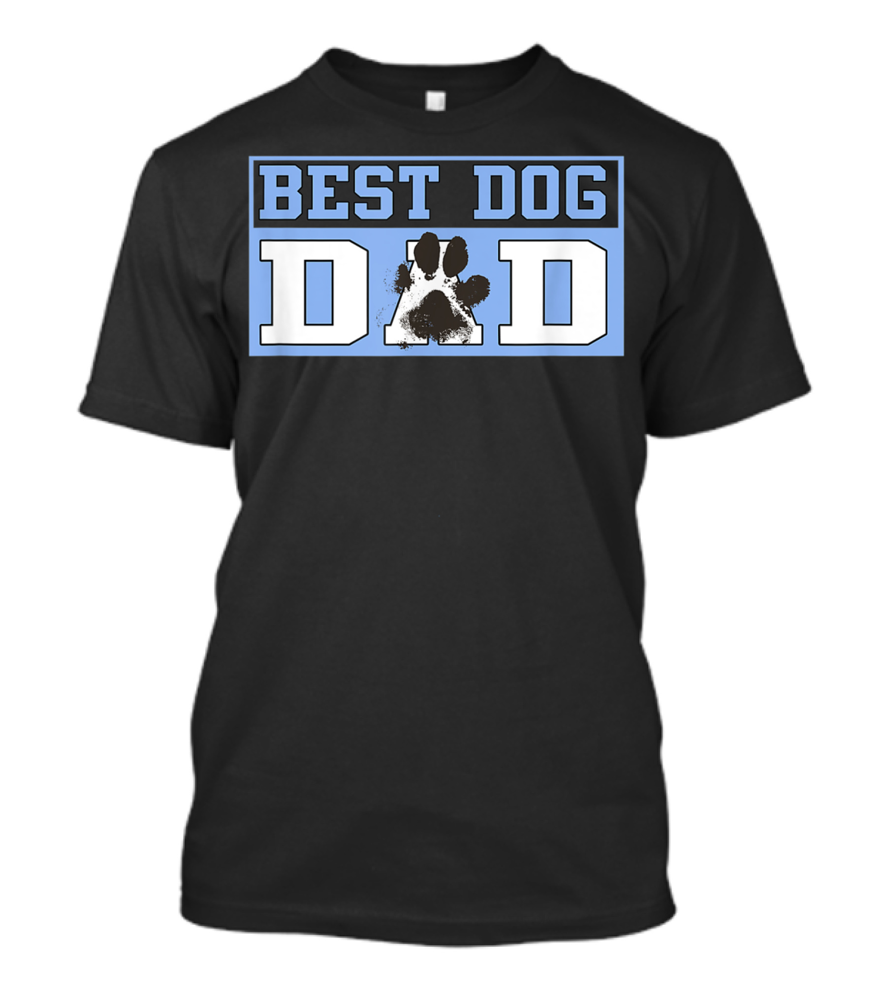 BEST DOG DAD Paw Prints T-Shirt
