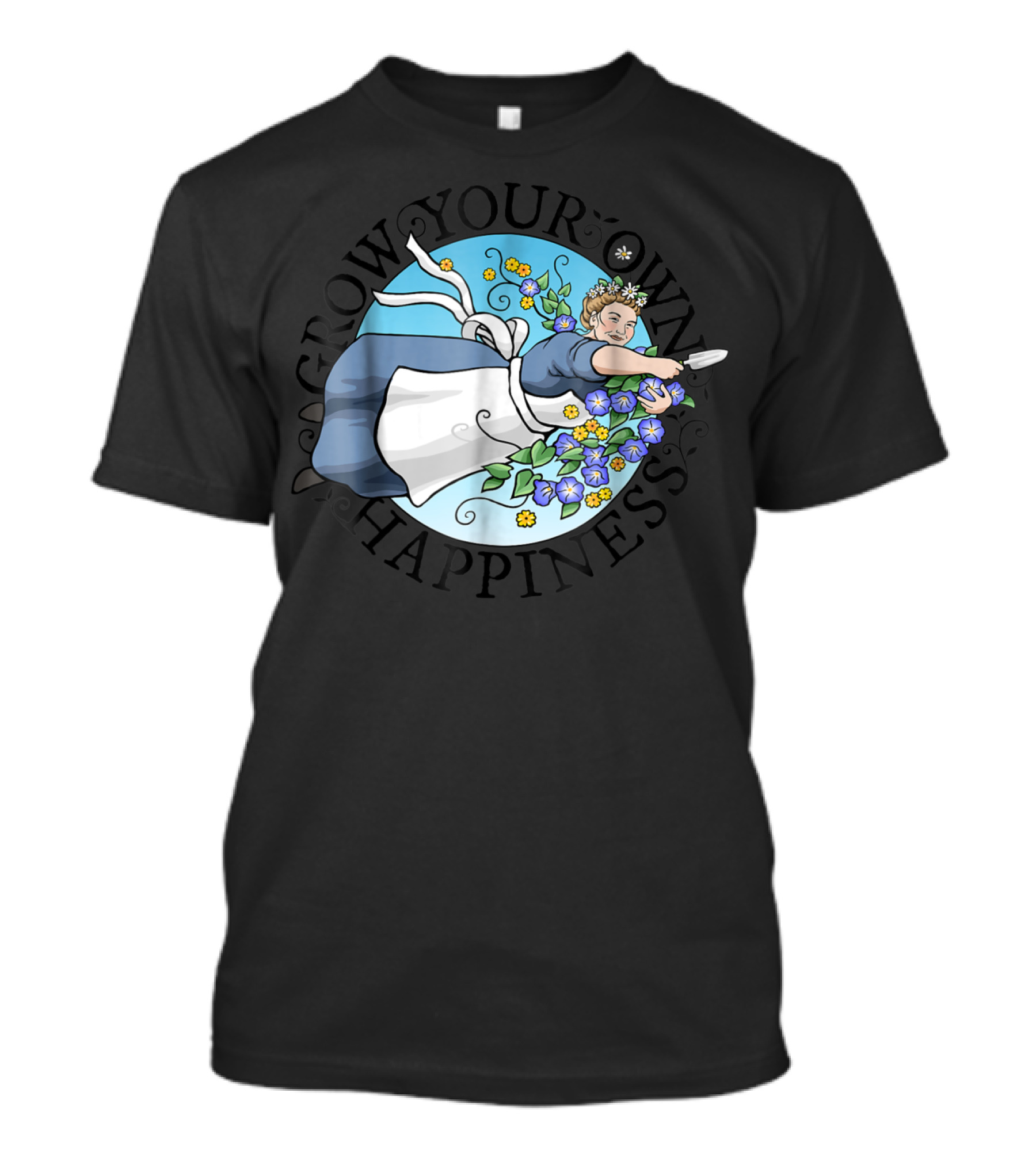 Grow Your Own Happiness Gardening Blossoms T-Shirt
