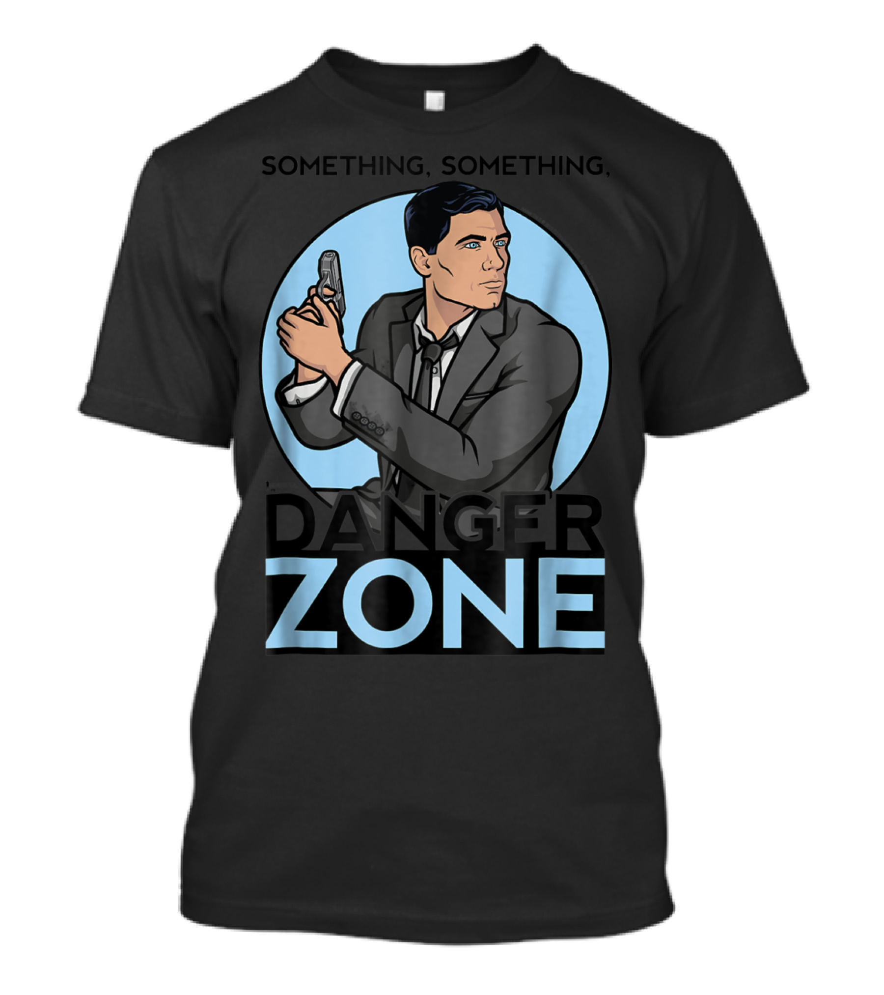Archer Something Something Danger Zone Agent With Gun T-Shirt
