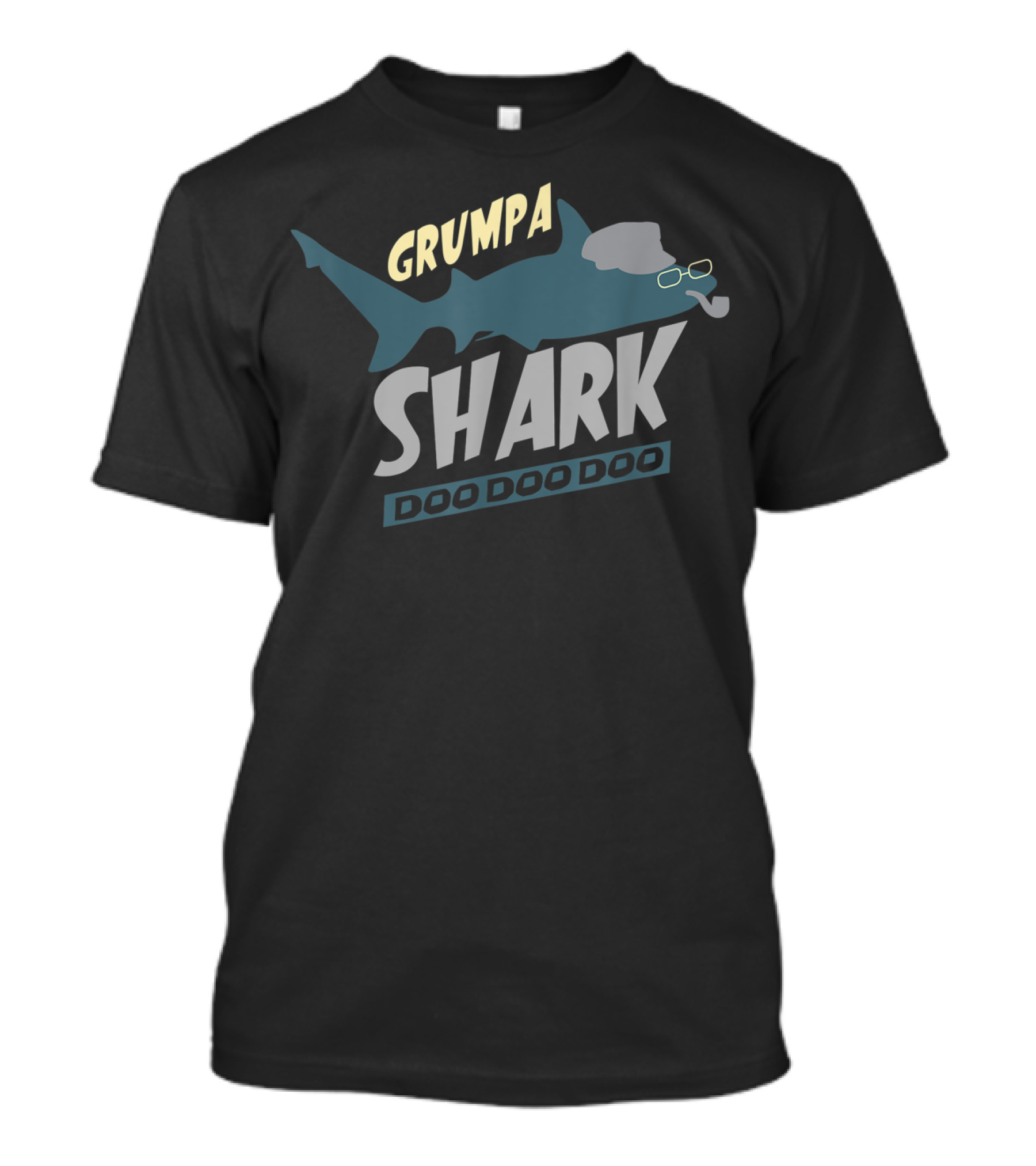 Grumpa Shark Doo Doo Doo Funny Grandpa T-Shirt