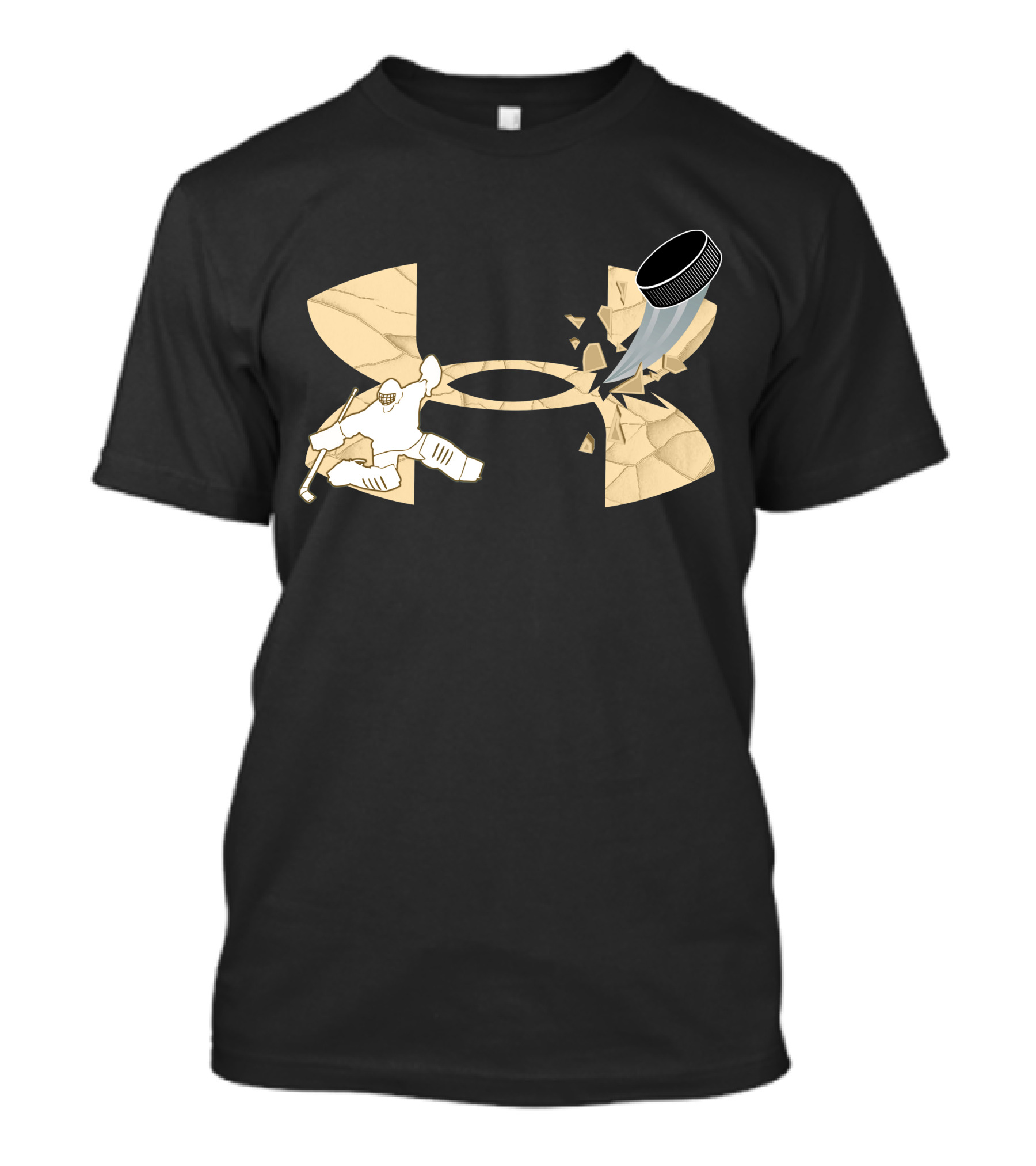 Under Armour Hockey Goalie And Puck T-Shirt