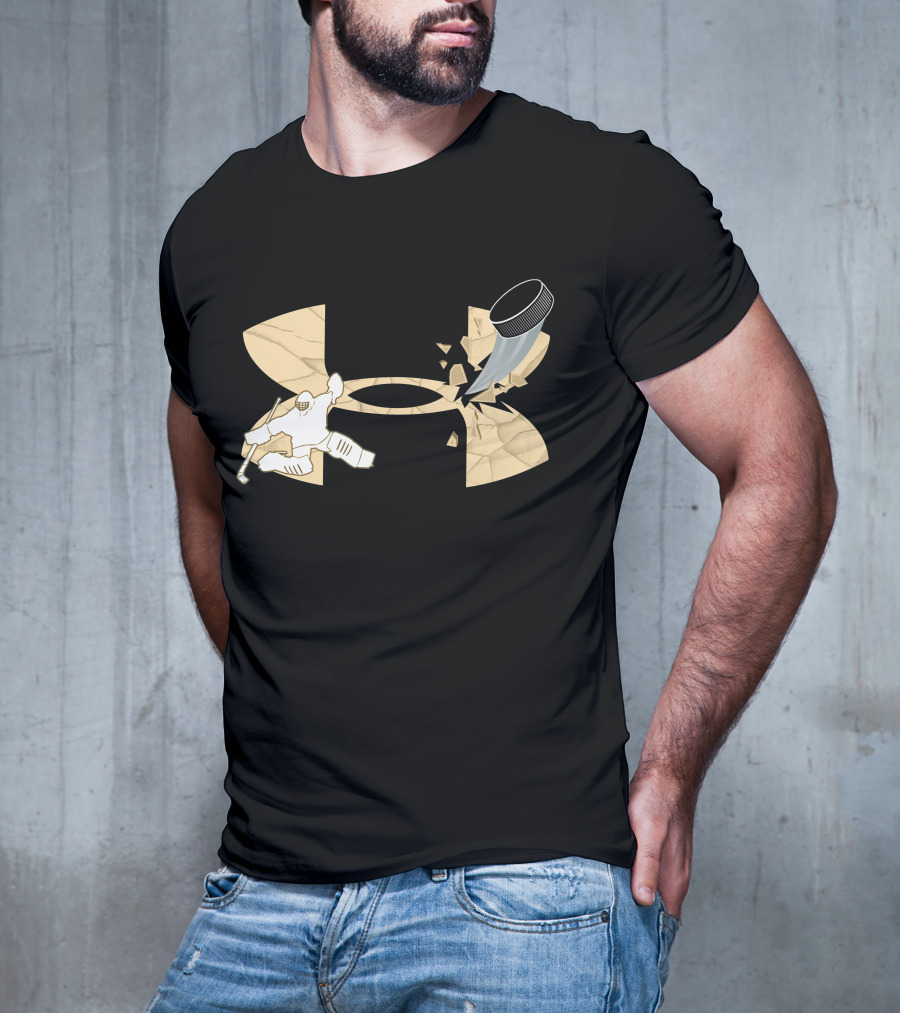 Under Armour Hockey Goalie And Puck T-Shirt