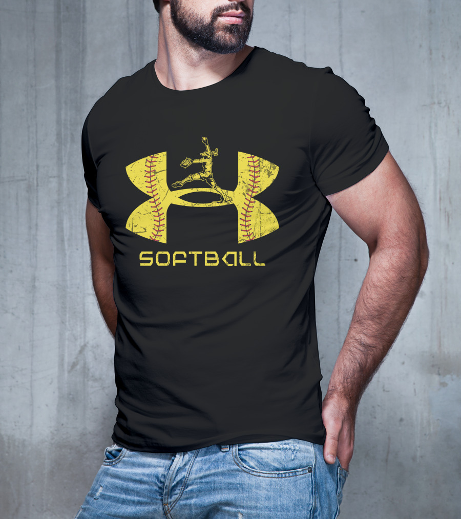 Softball Pitcher Yellow T-Shirt