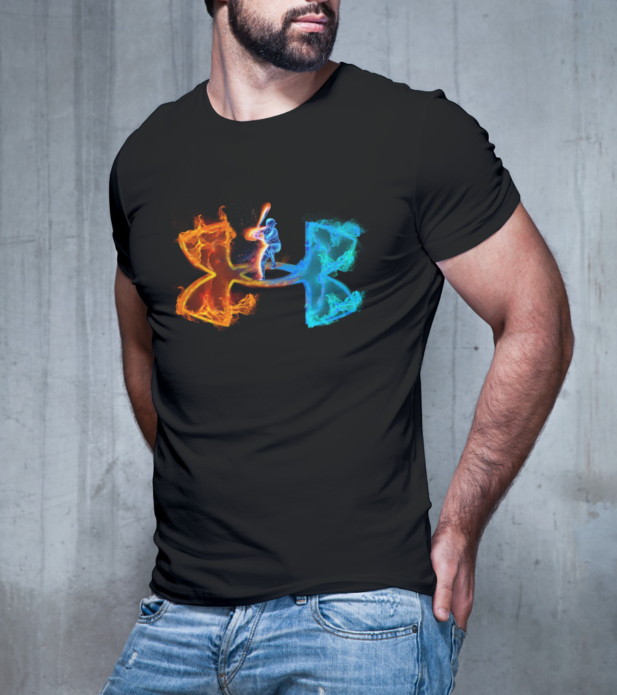 Under Armour Fiery Baseball Player T-Shirt