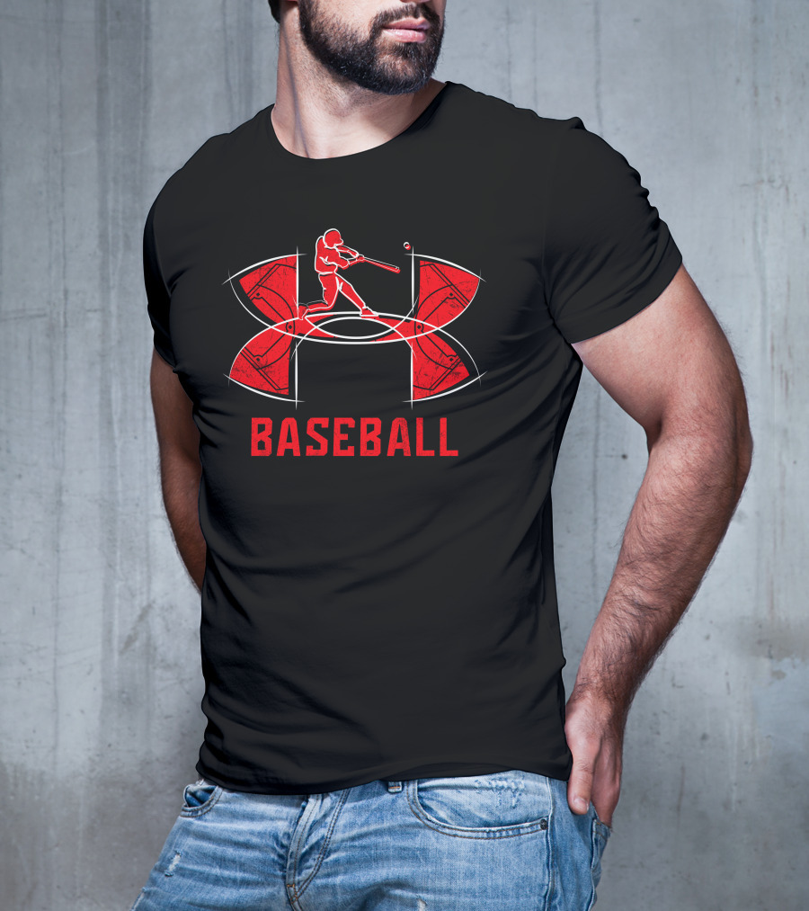 Under Armour Baseball Red Batter T-Shirt