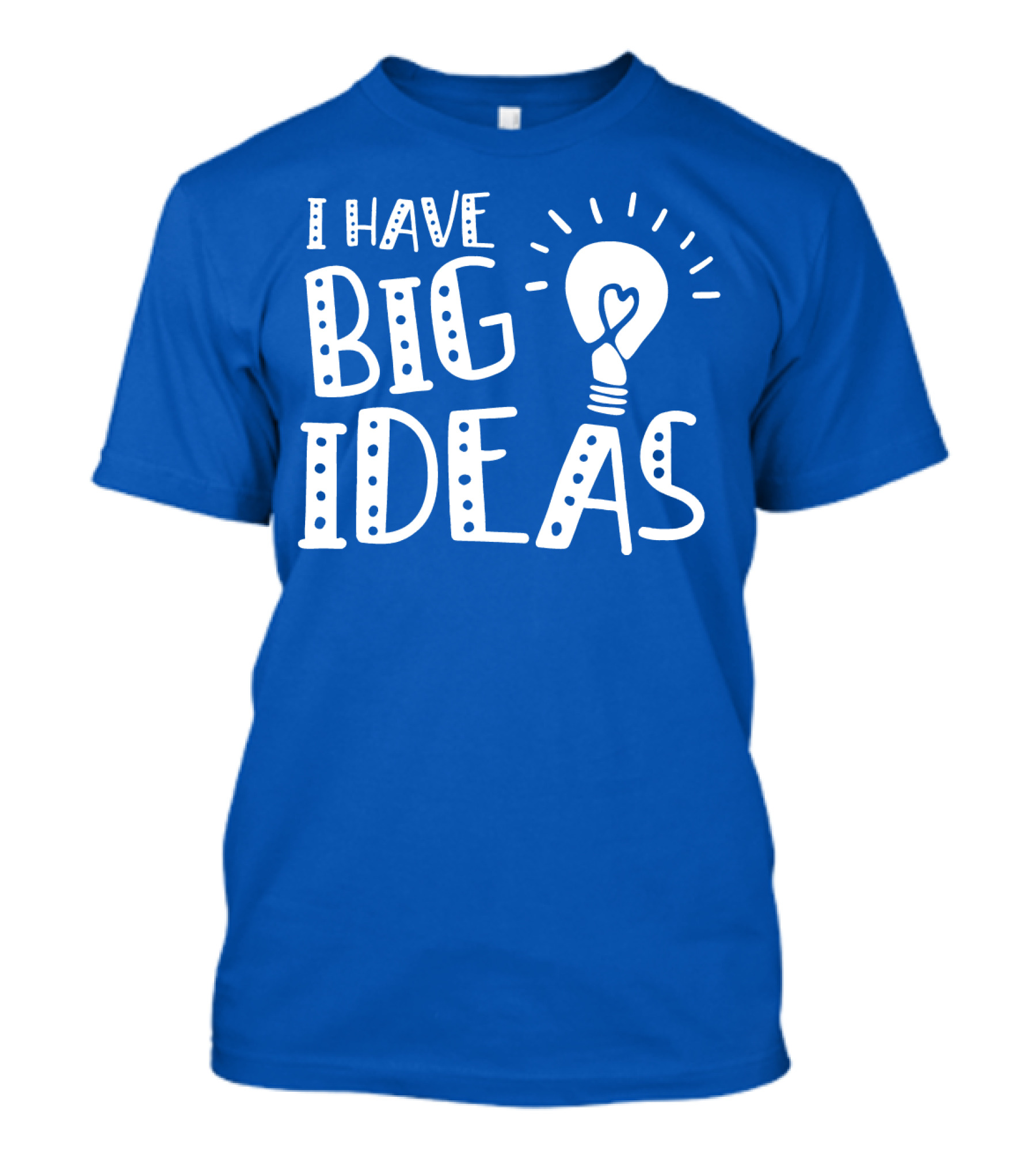 I HAVE BIG IDEAS Light Bulb Heart T-Shirt