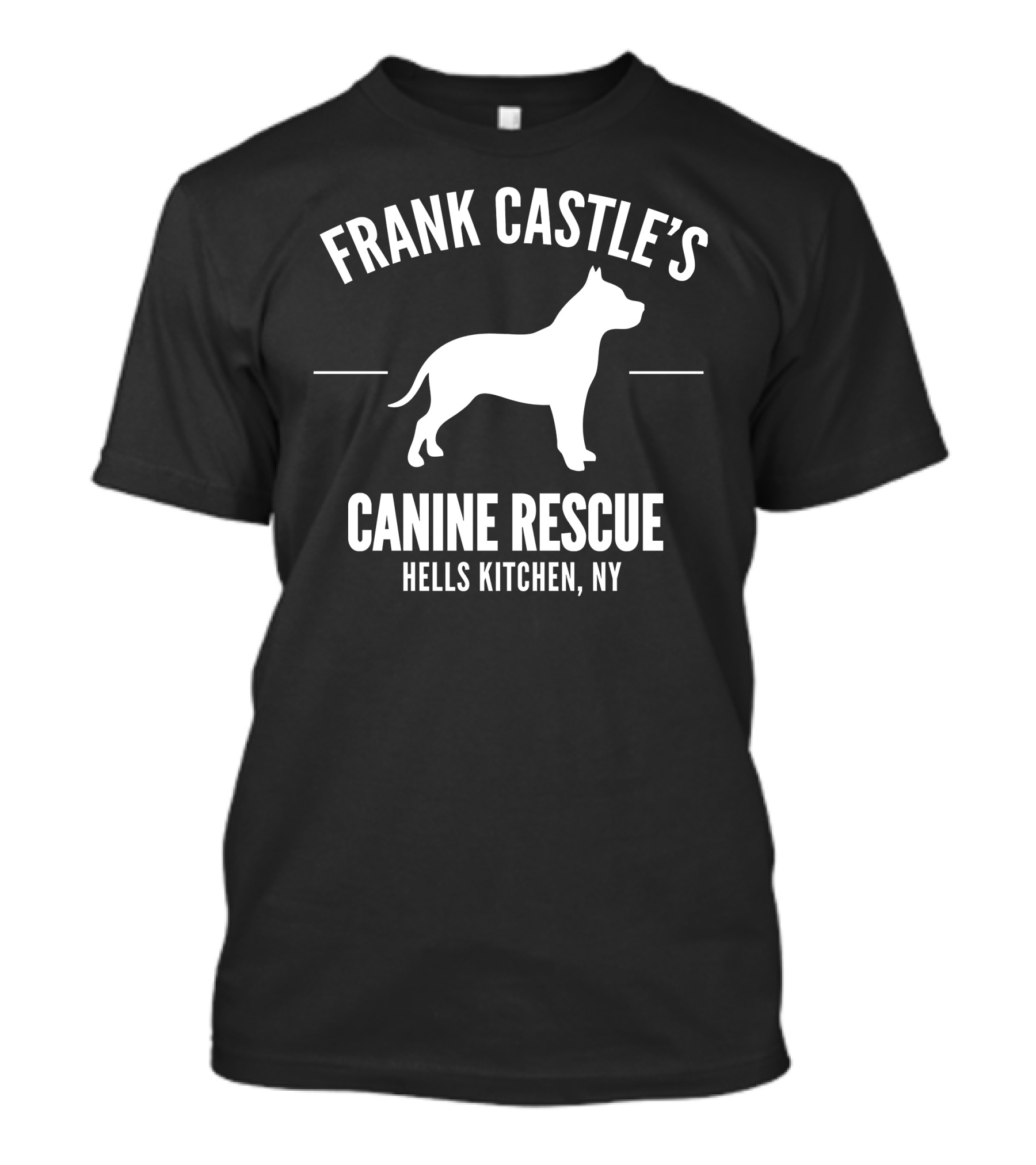 FRANK CASTLE'S CANINE RESCUE HELL'S KITCHEN, NY T-Shirt