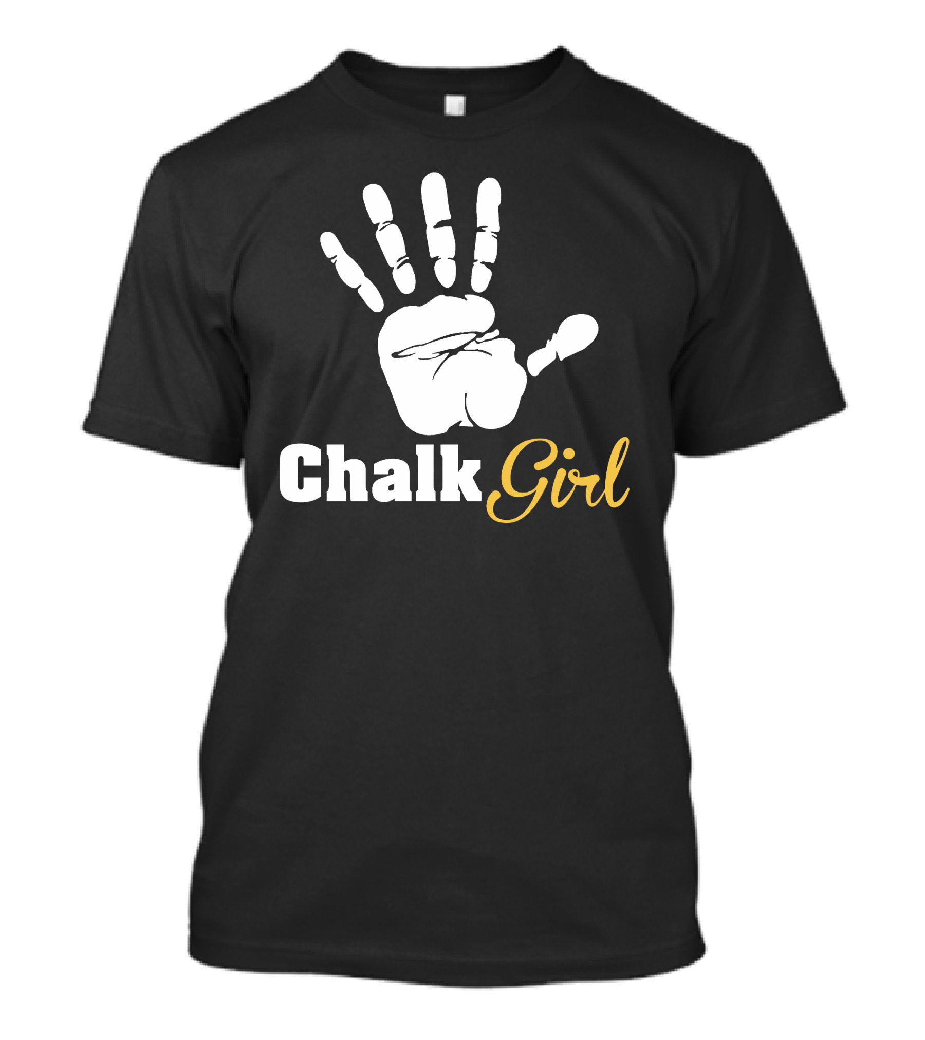 Chalk Handprint Climbing Chalk Girl T-Shirt