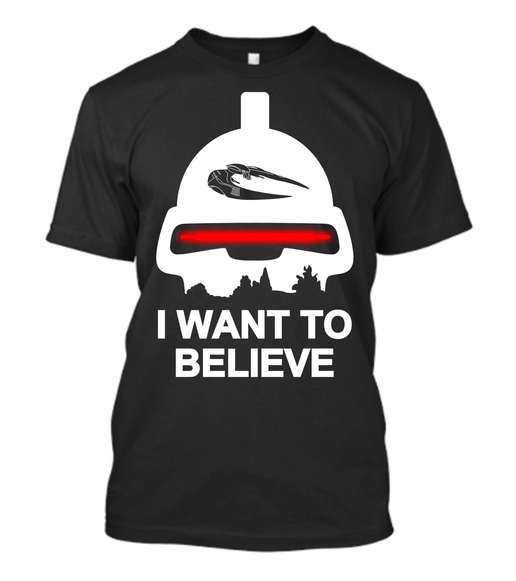 I Want To Believe Cylon Raider Battlestar Galactica T-Shirt