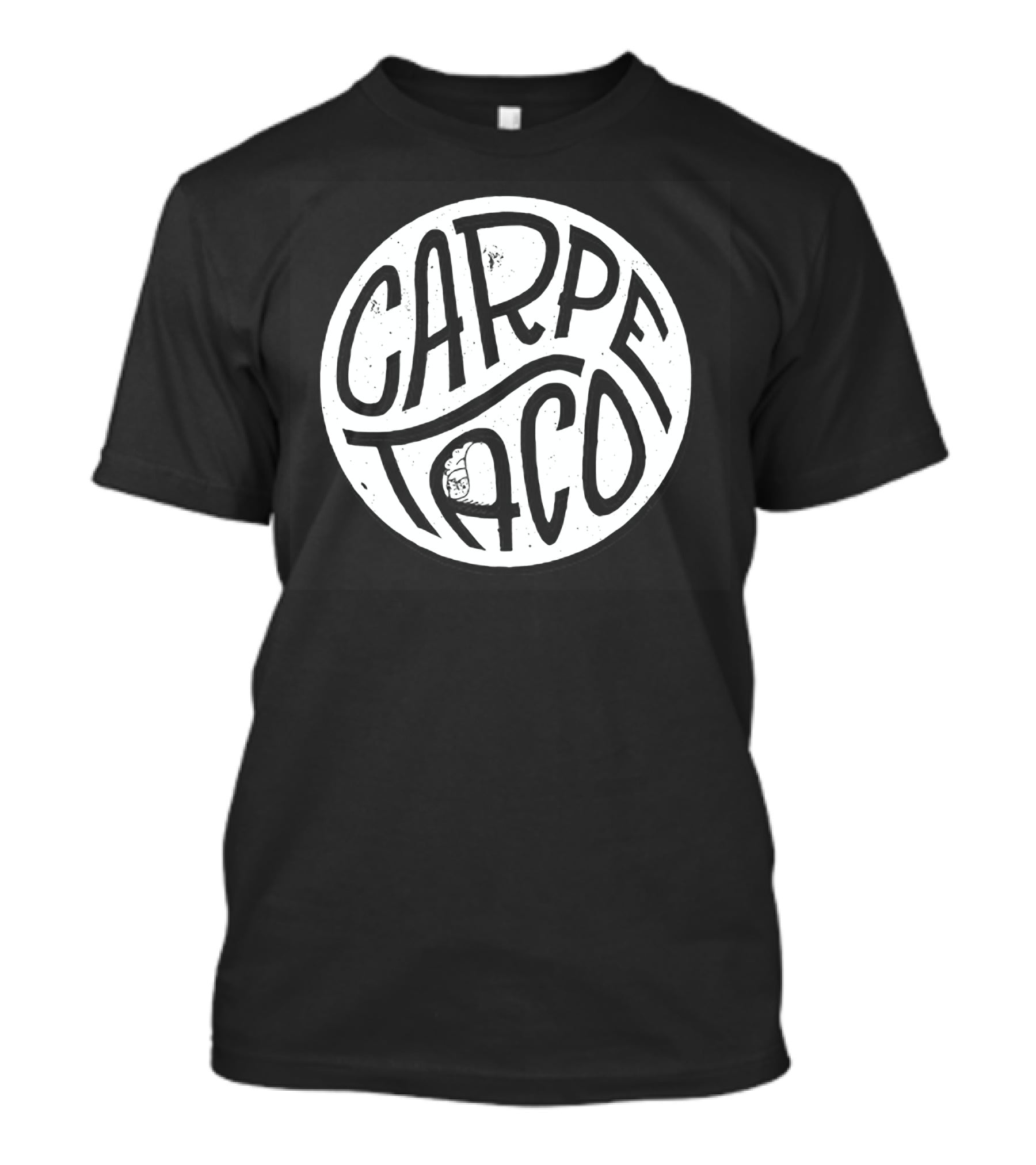Carpe Taco Retro Circle Design With Taco T-Shirt