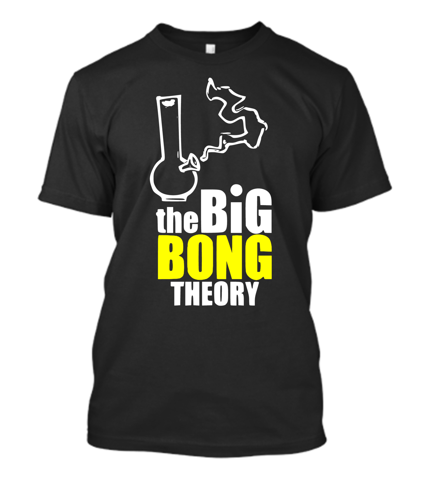 The Big Bong Theory White Bong Smoke T-Shirt